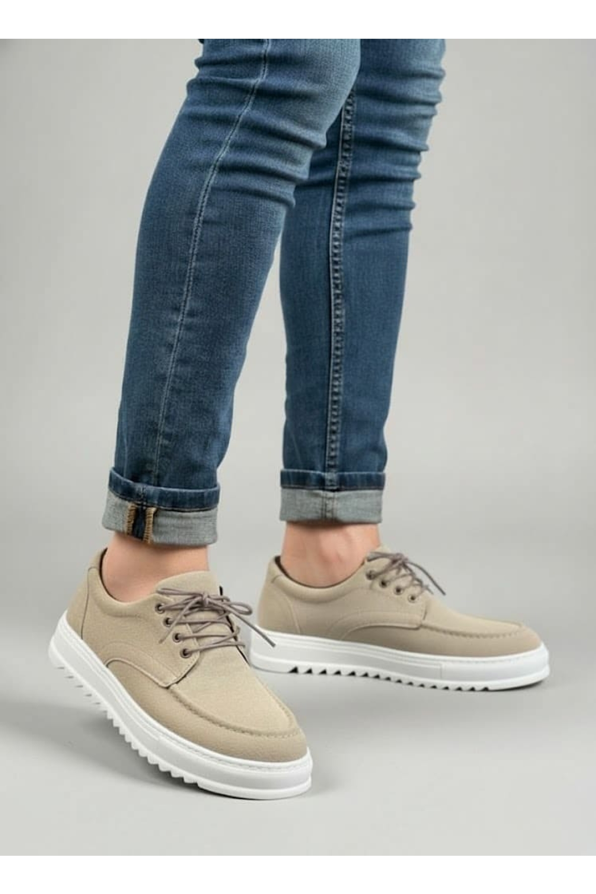 Pabucmarketi Taba Pabucmarketi Bağcıklı Erkek Günlük Ayakkabı