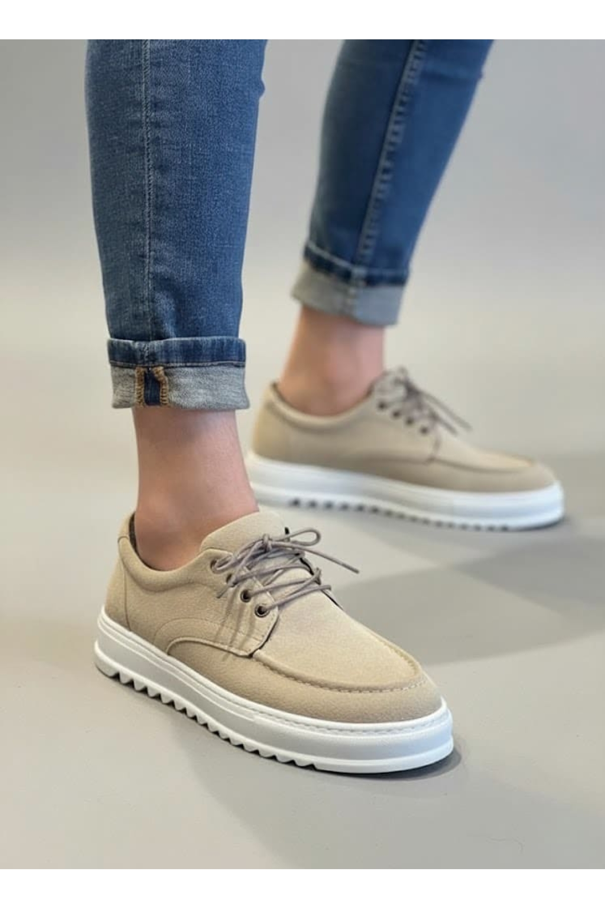 Pabucmarketi Taba Pabucmarketi Bağcıklı Erkek Günlük Ayakkabı
