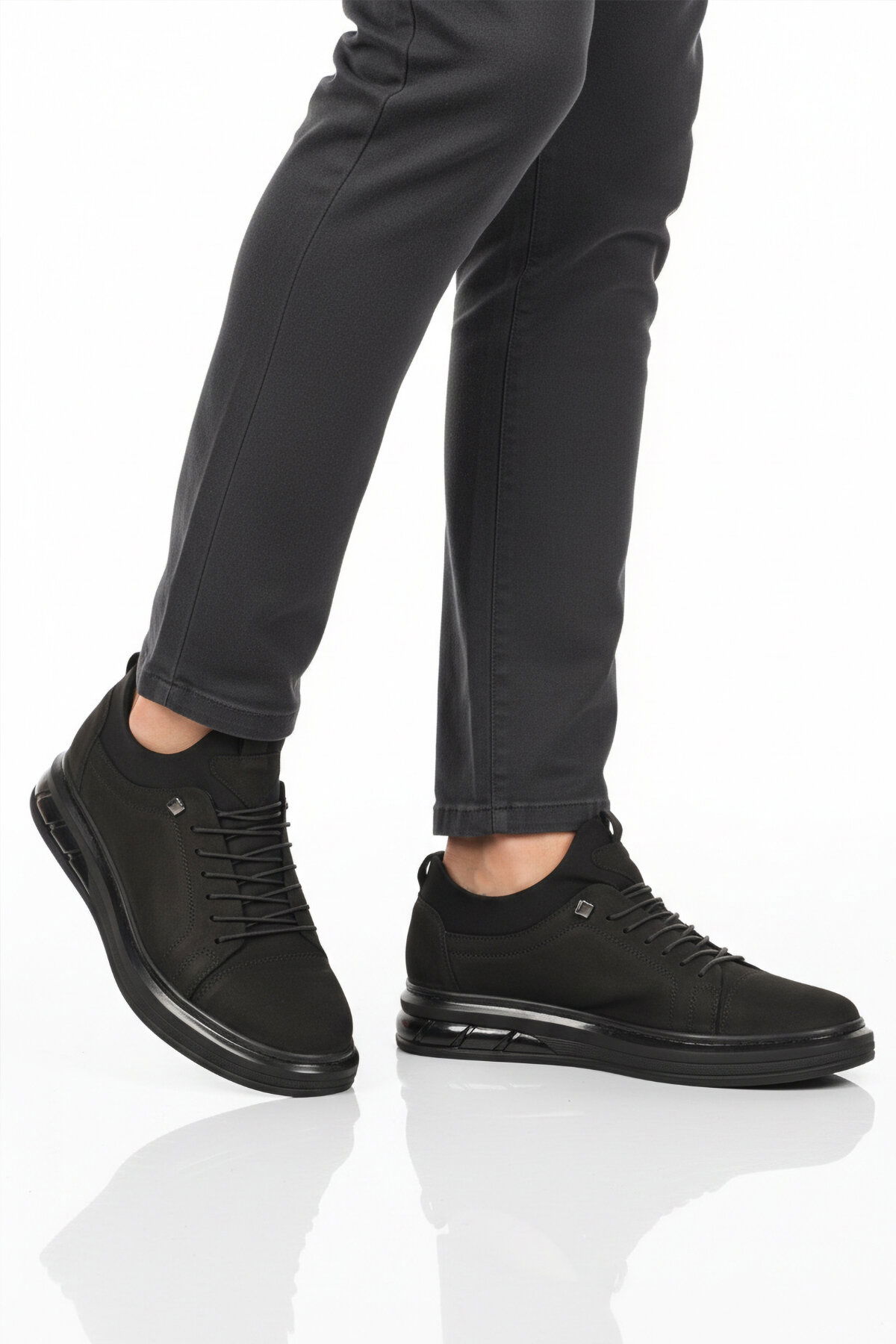 A Spor Siyah A Spor Aspor Nubuk Erkek Casual Ayakkabı