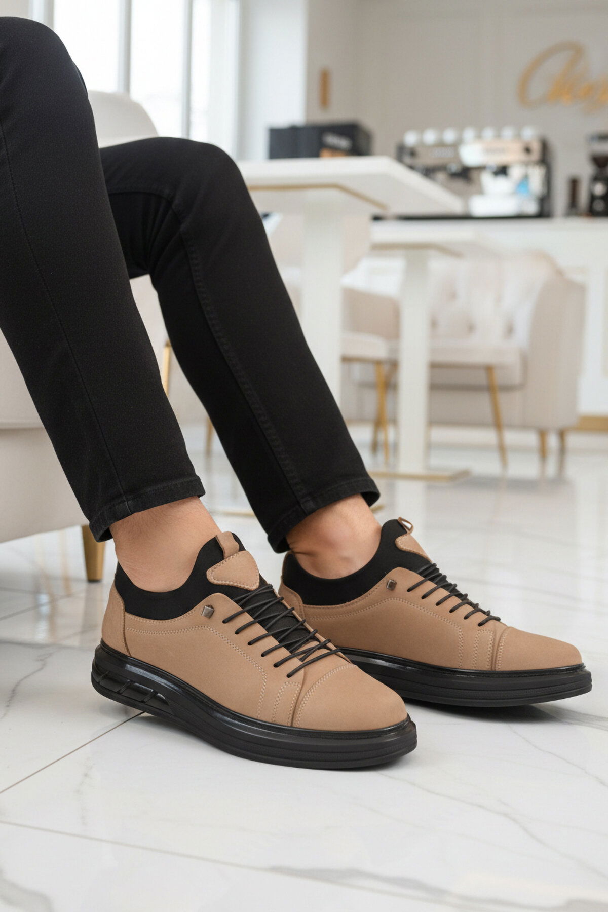 A Spor Siyah A Spor Aspor Nubuk Erkek Casual Ayakkabı