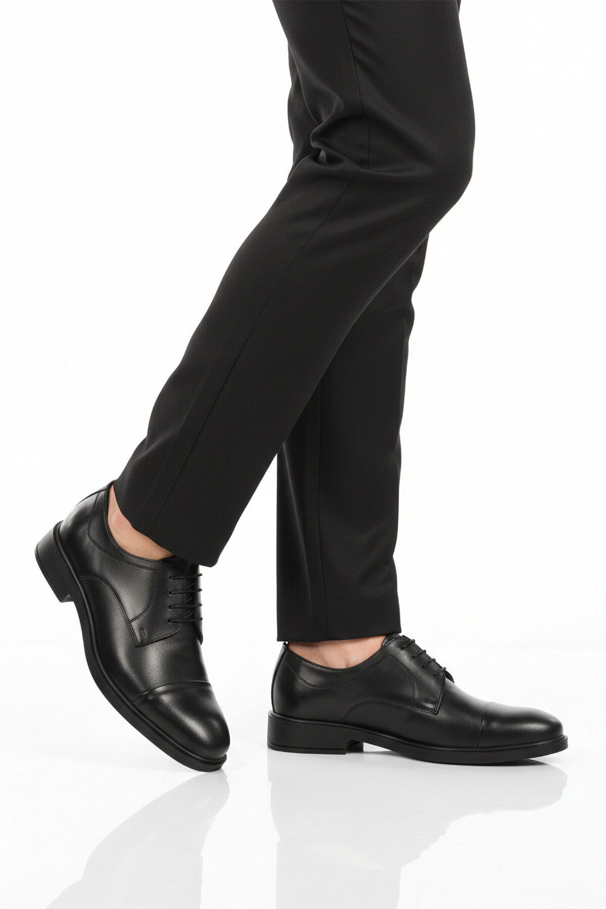 A Spor Siyah A Spor Aspor Rugan Hakiki Deri Erkek Klasik Ayakkabı