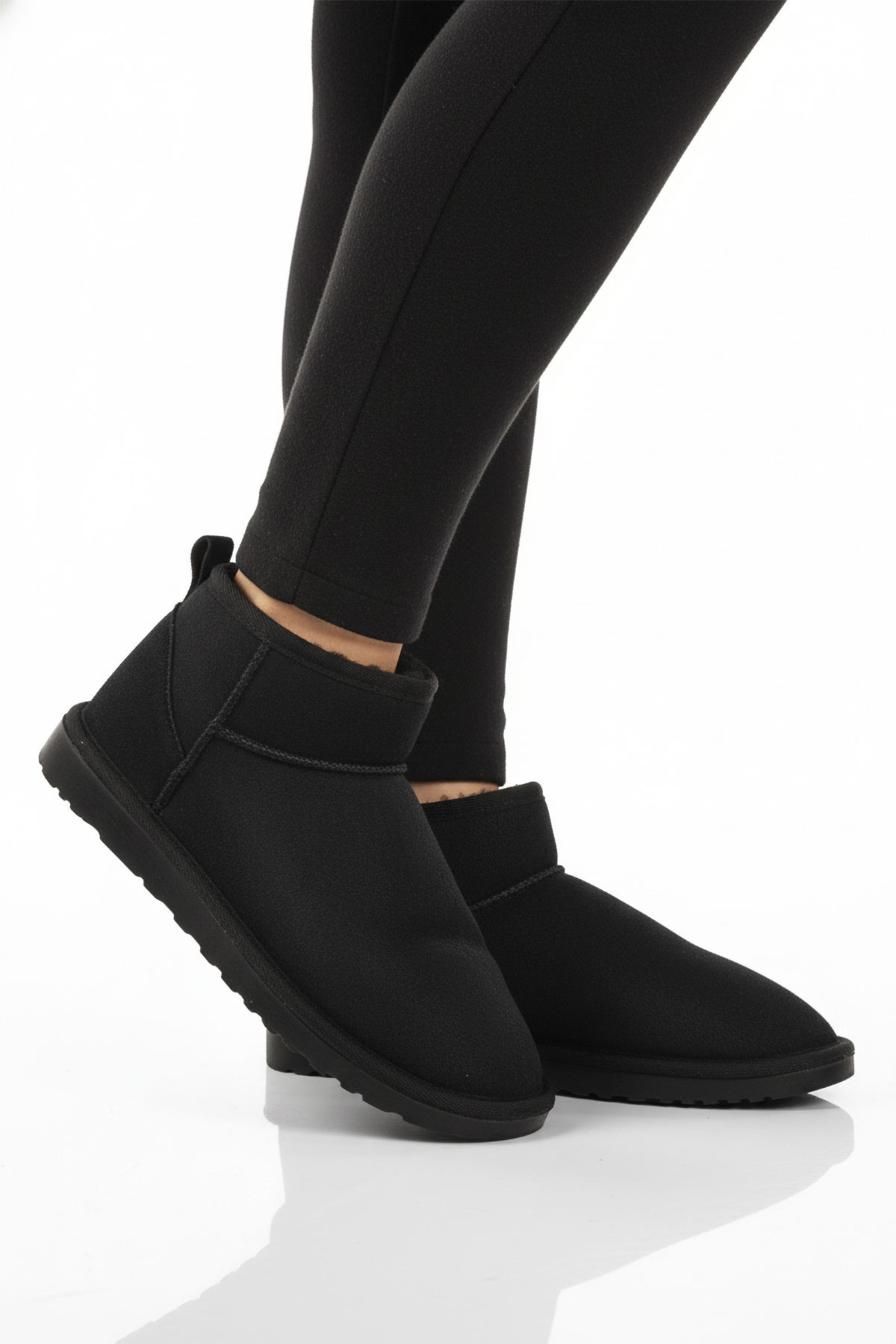 A Spor Bej A Spor Aspor İçi Kürklü Kadın Düz Bot