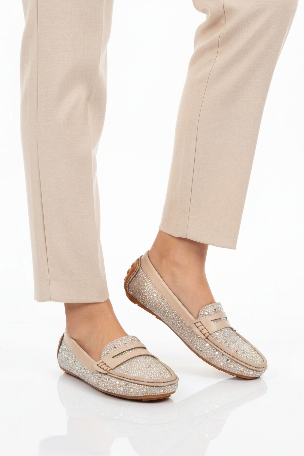 A Spor Siyah A Spor Aspor Taş İşlemeli Kadın Babet