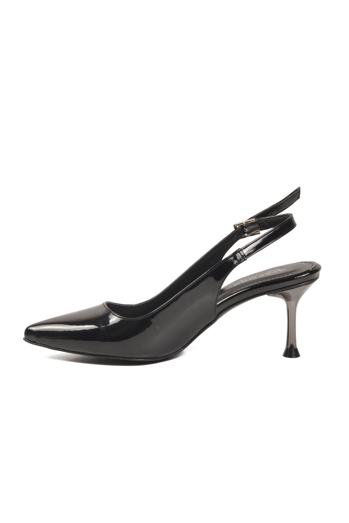 A Spor Bordo A Spor Aspor Rugan Geniş Kalıp Kadın Topuklu Ayakkabı