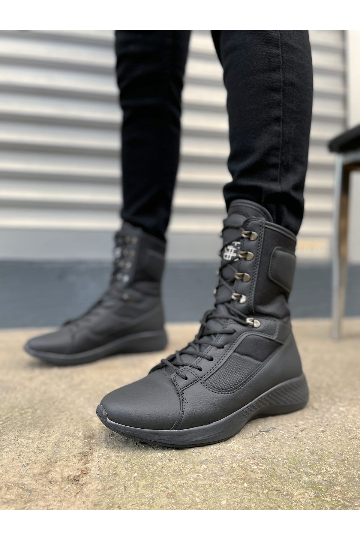 Pabucmarketi Haki Pabucmarketi Bağcıklı Erkek Postal Bot