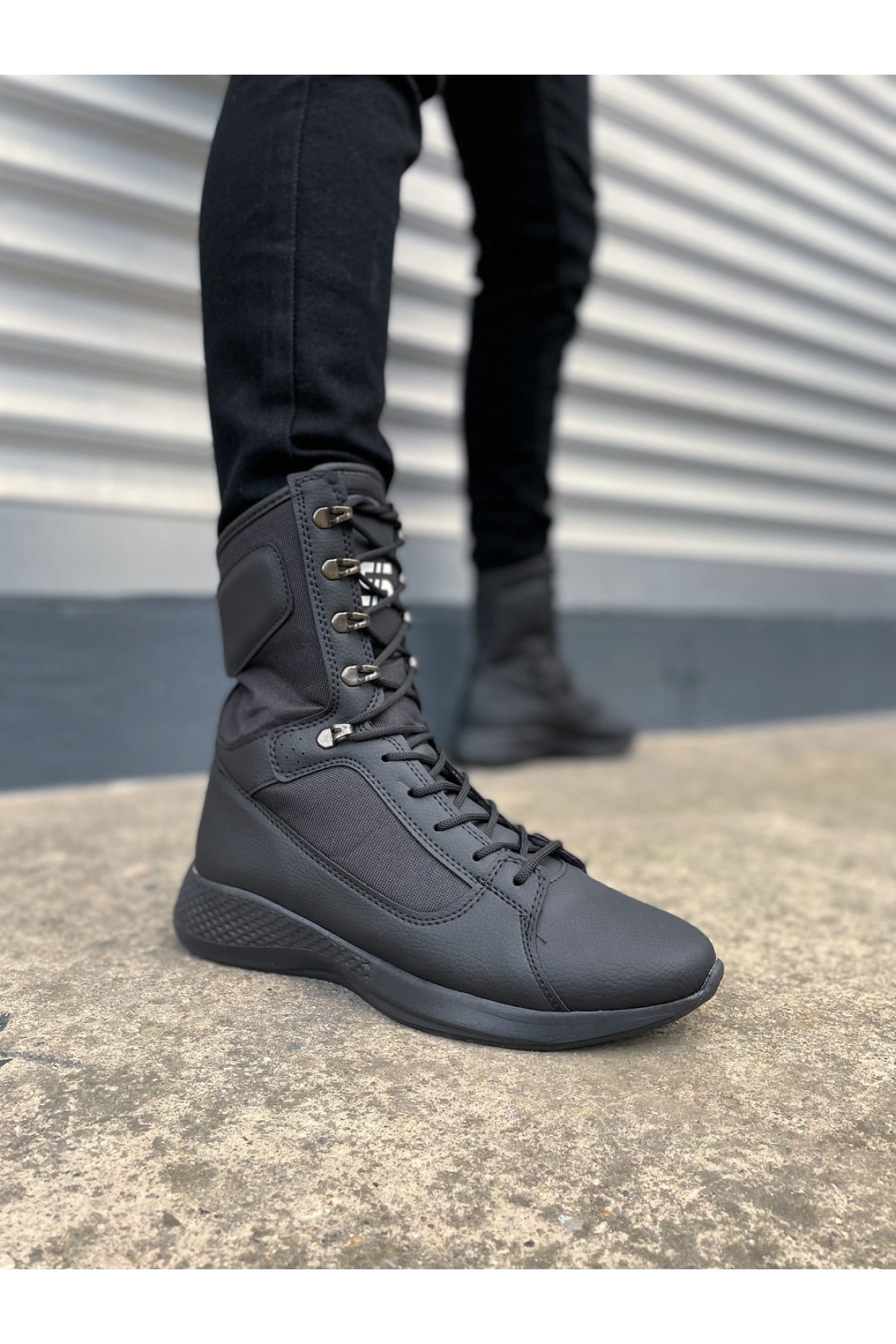 Pabucmarketi Haki Pabucmarketi Bağcıklı Erkek Postal Bot