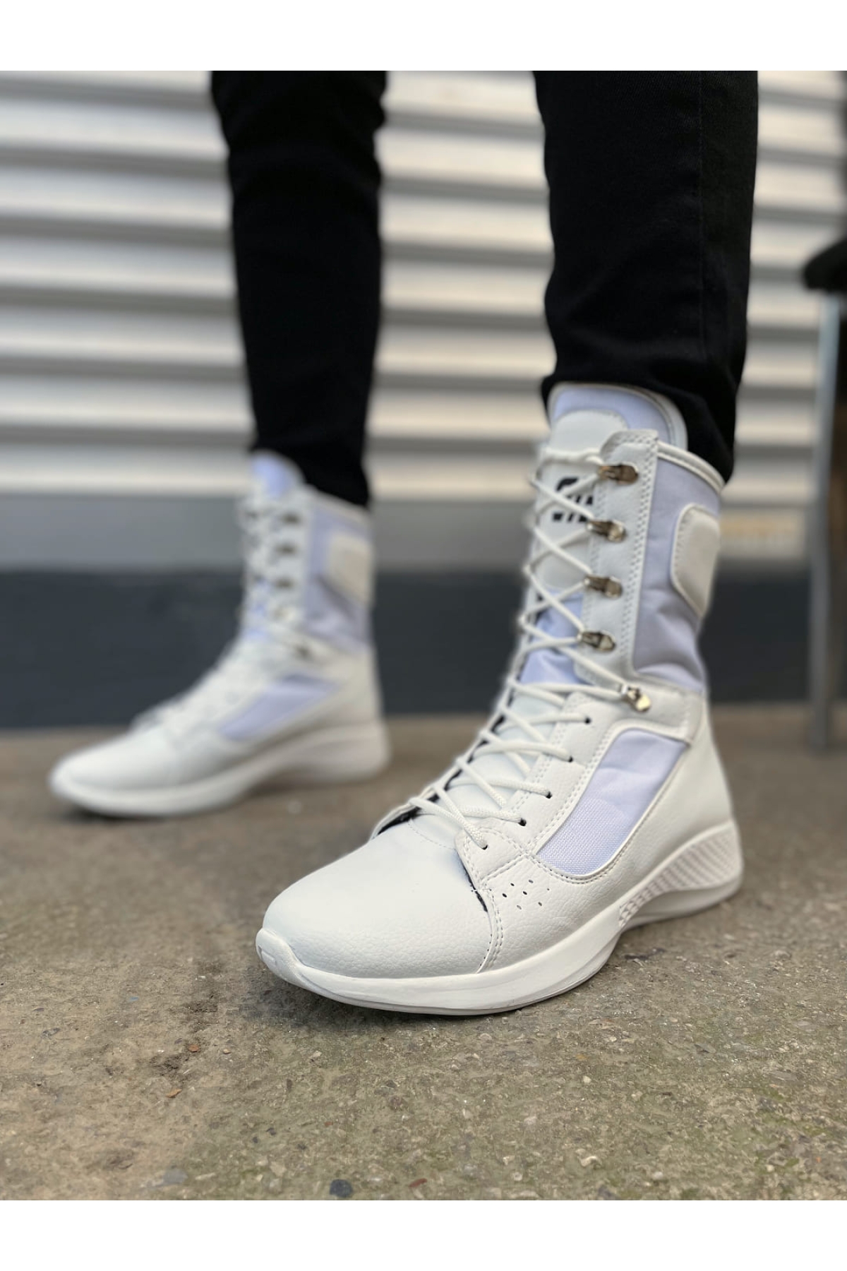 Pabucmarketi Haki Pabucmarketi Bağcıklı Erkek Postal Bot