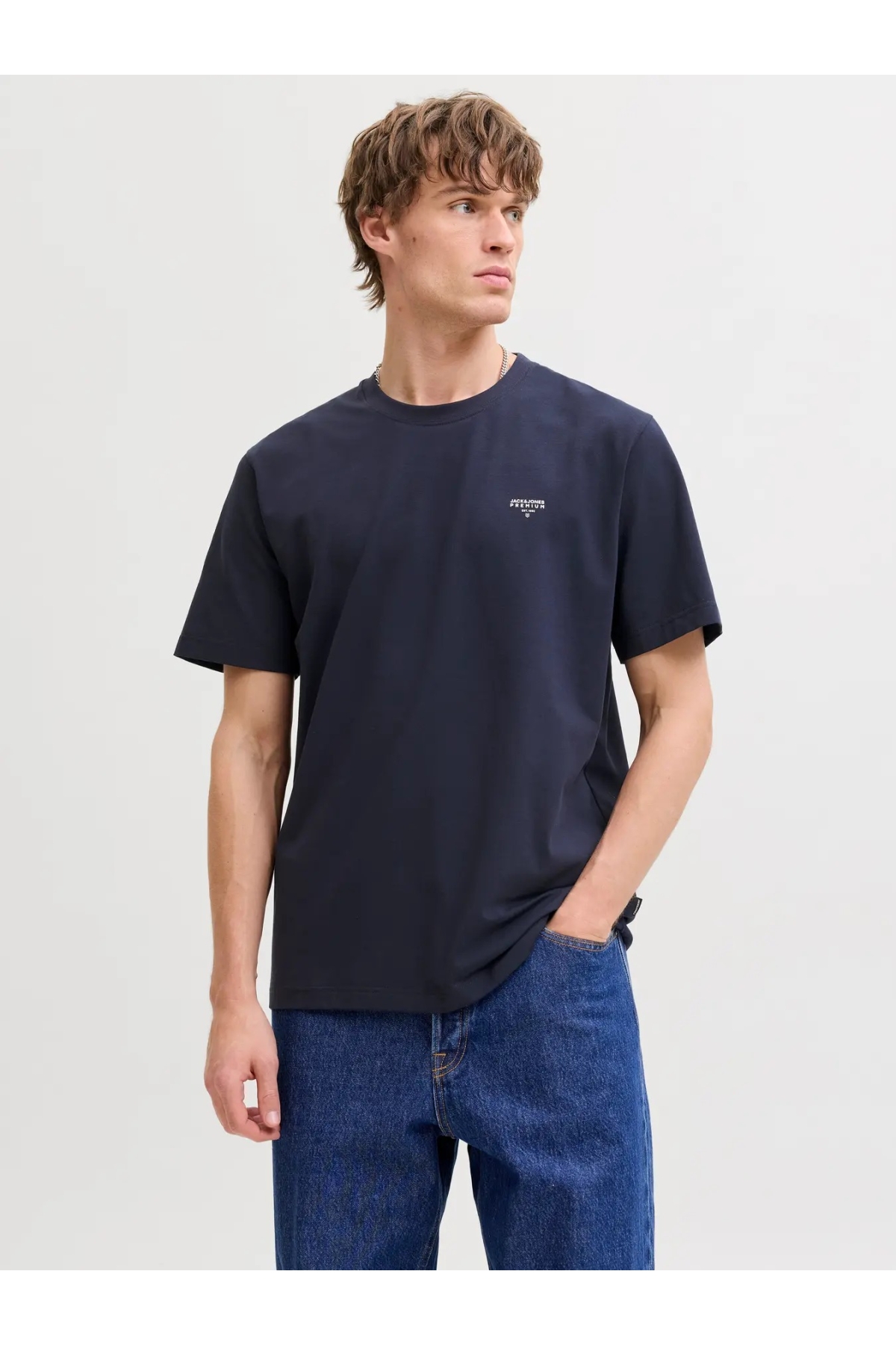Jack Jones Jprblatyler Ss Tee Erkek Lacivert Tshirt 12292383-04