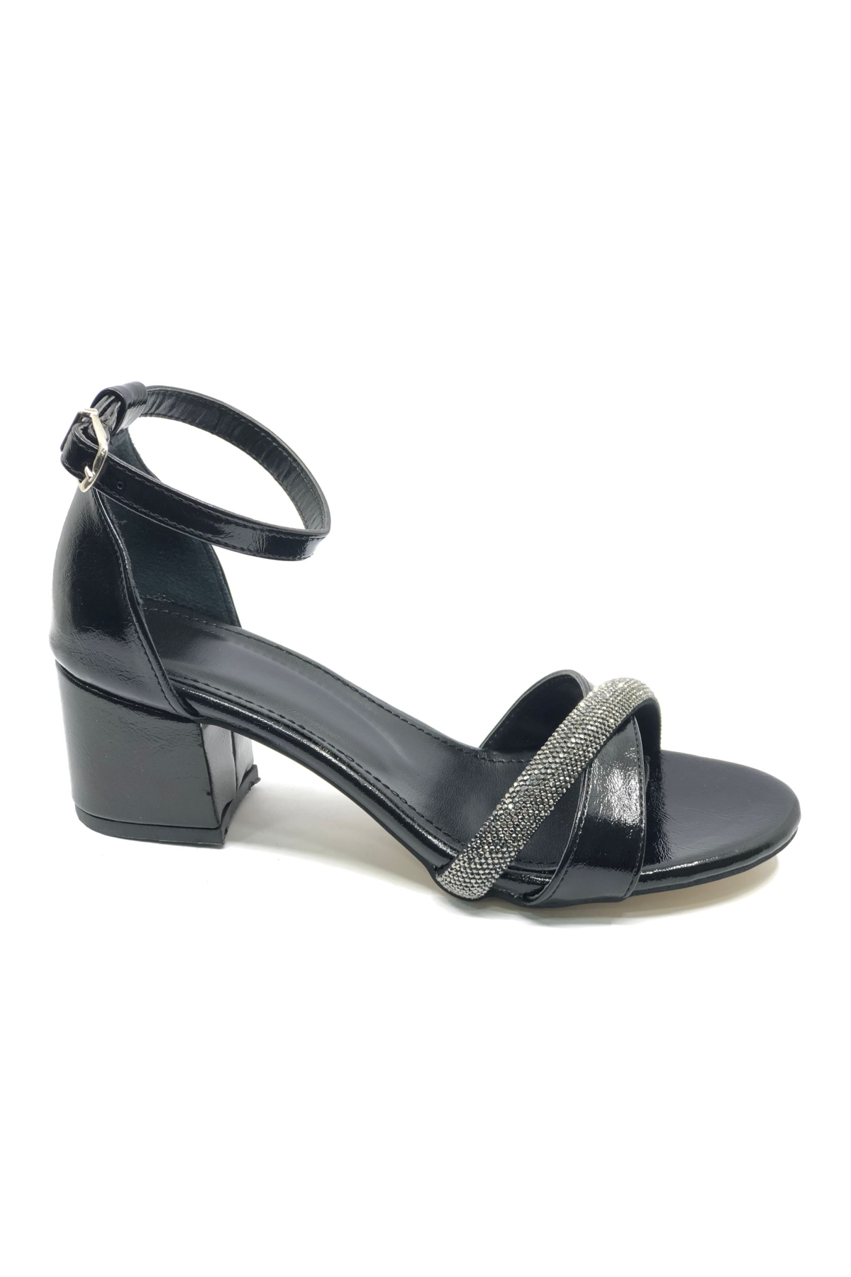 Mehtap Bej Mehtap Şerit Taşlı 4 cm Topuklu Kadın Abiye Ayakkabı