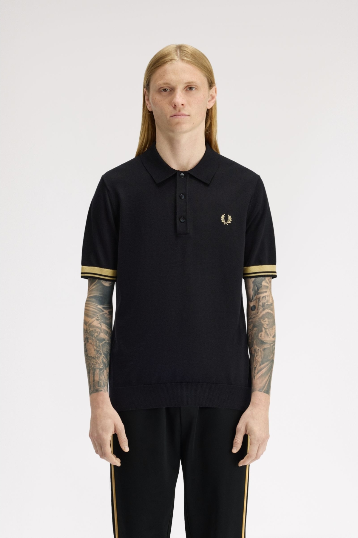 トップス Pedestal polo tee jellyyabashi Kısa Kol Polo Yaka Müslin Yazlık Tshirt Yağ Yeşili | silemoda.com