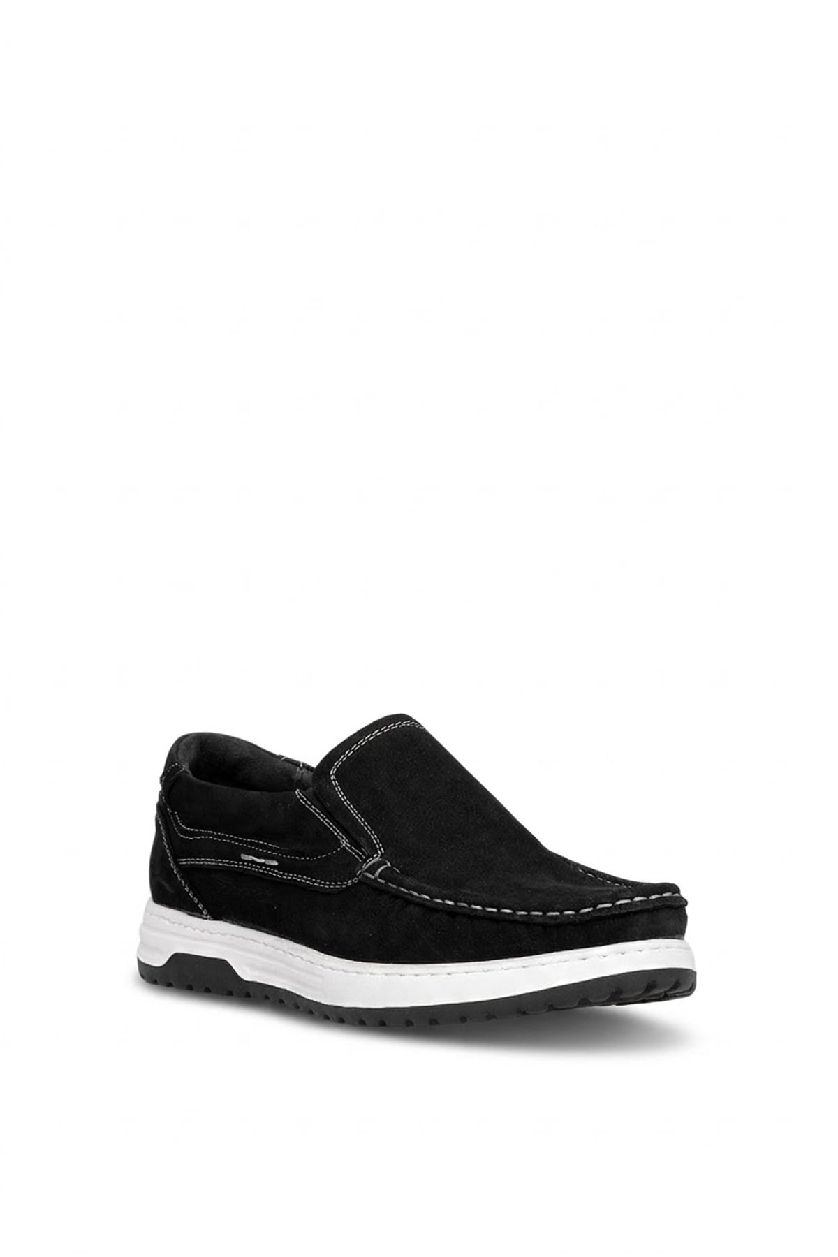 Ayakkabı Fuarı Siyah Ayakkabı Fuarı Elit Hakiki MZV3036N Erkek Nubuk Deri Casual