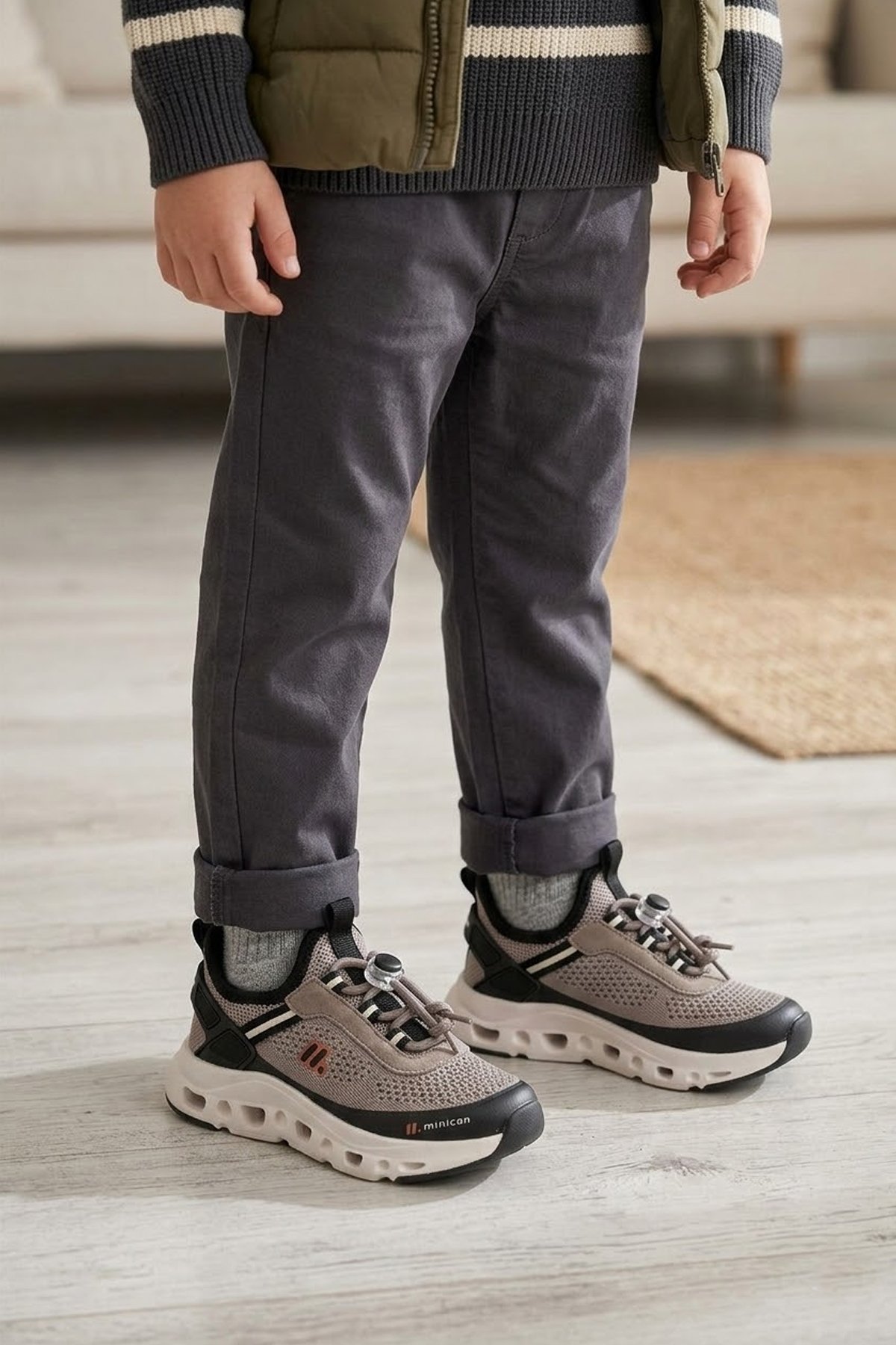 Ayakkabı Fuarı Siyah Ayakkabı Fuarı Fuari Elit İH1-P-BZX001-26Y Patik Kız Çocuk Klasik Sneaker