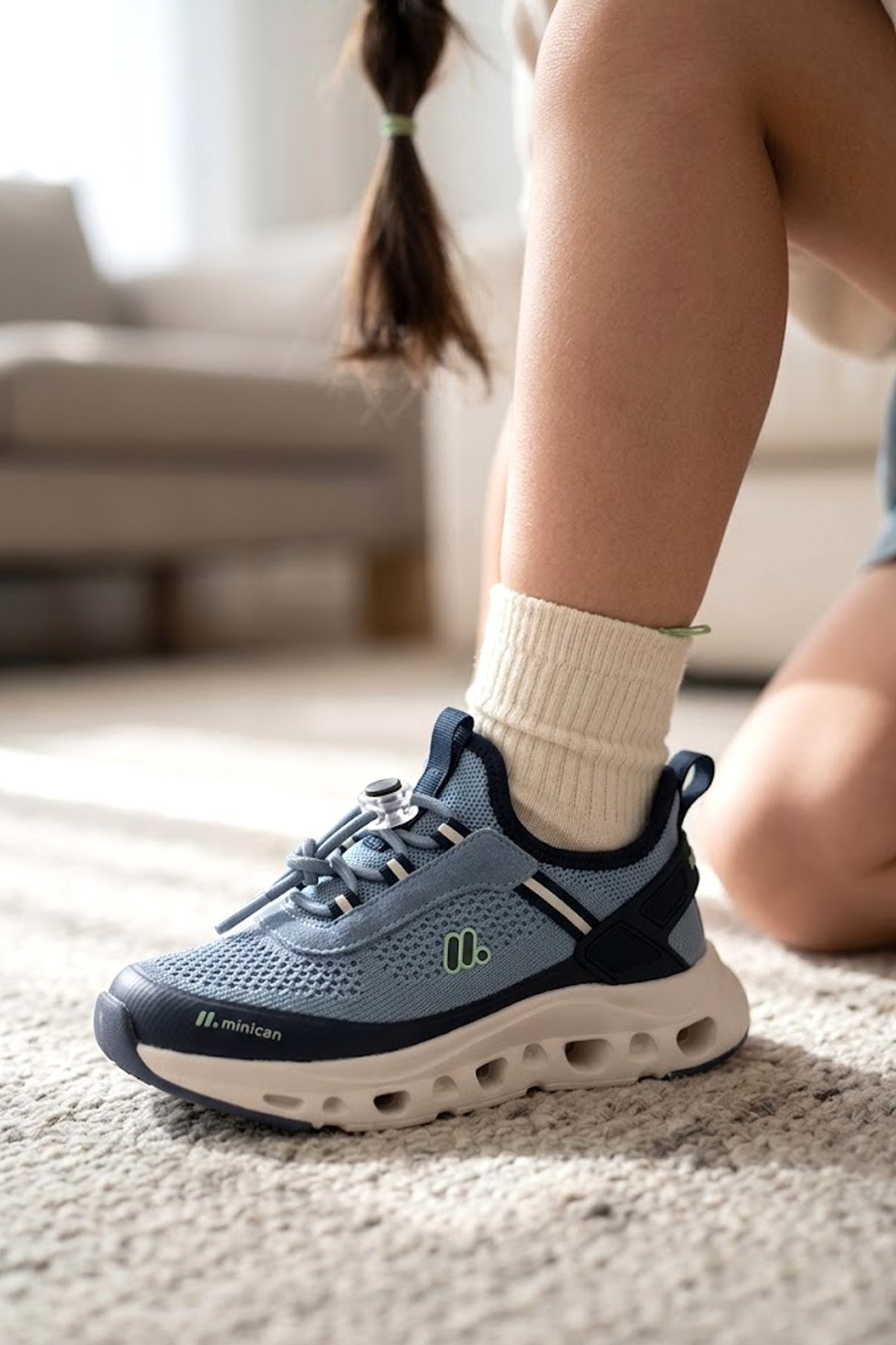 Ayakkabı Fuarı Siyah Ayakkabı Fuarı Fuari Elit İH1-P-BZX001-26Y Patik Kız Çocuk Klasik Sneaker