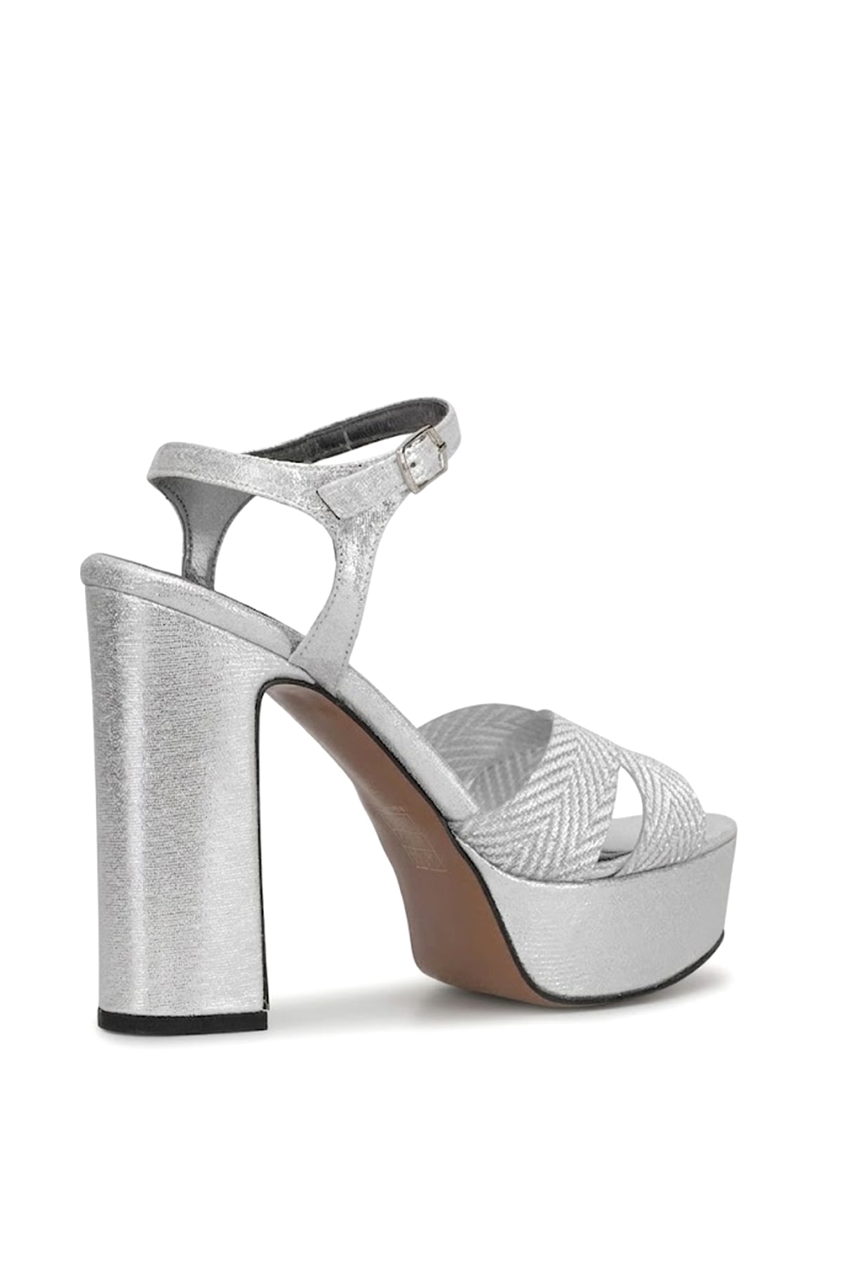 Ayakkabı Fuarı Gümüş Ayakkabı Fuarı Elit PM08 K2057 Kadın Platform