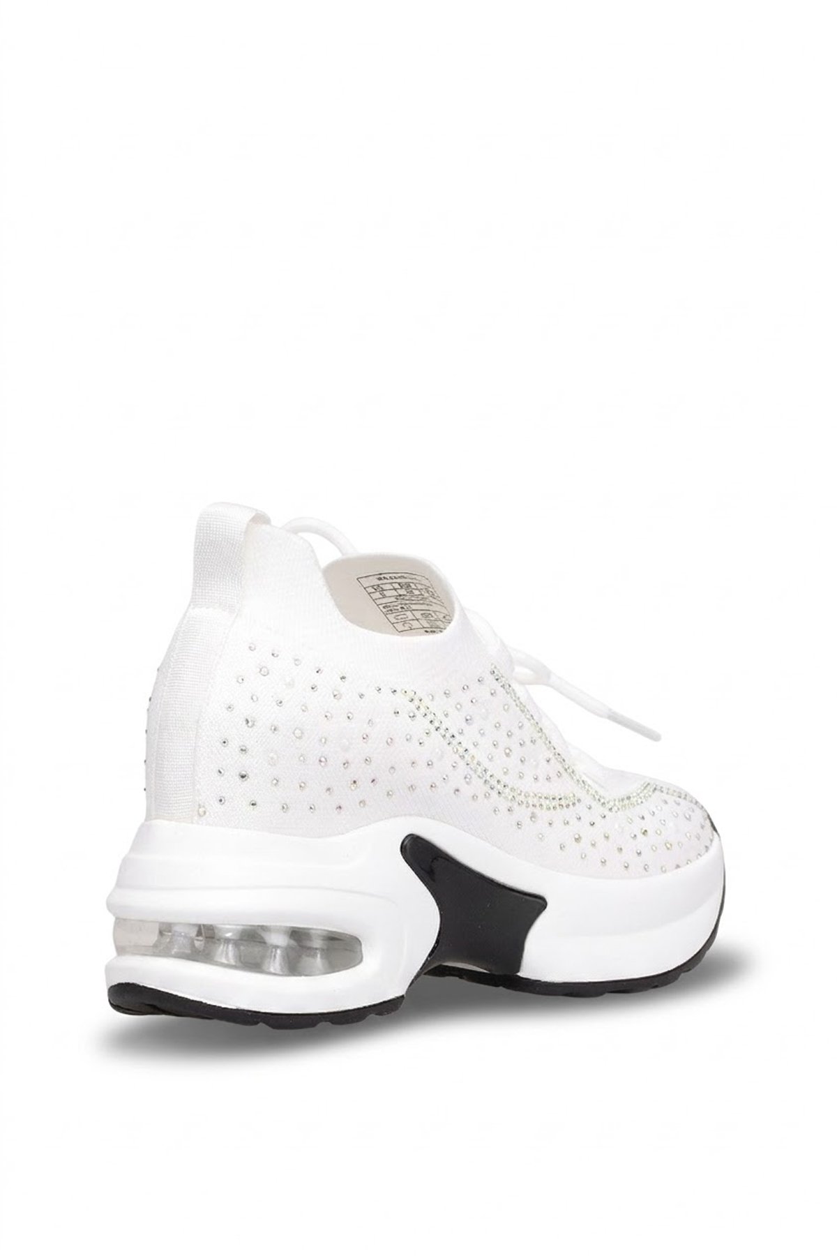 Ayakkabı Fuarı Siyah Ayakkabı Fuarı Elit HML2051 Kadın Taşlı Yürüyüş Ayakkabısı