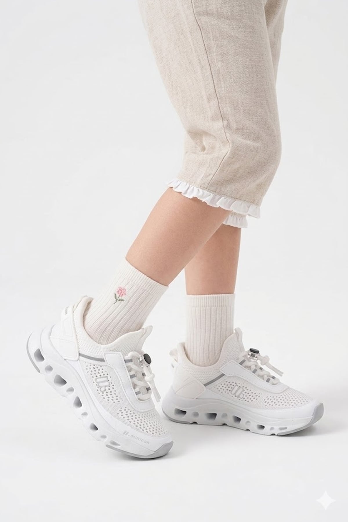 Ayakkabı Fuarı Siyah Ayakkabı Fuarı Fuari Elit İH1-P-BZX001-26Y Patik Kız Çocuk Klasik Sneaker