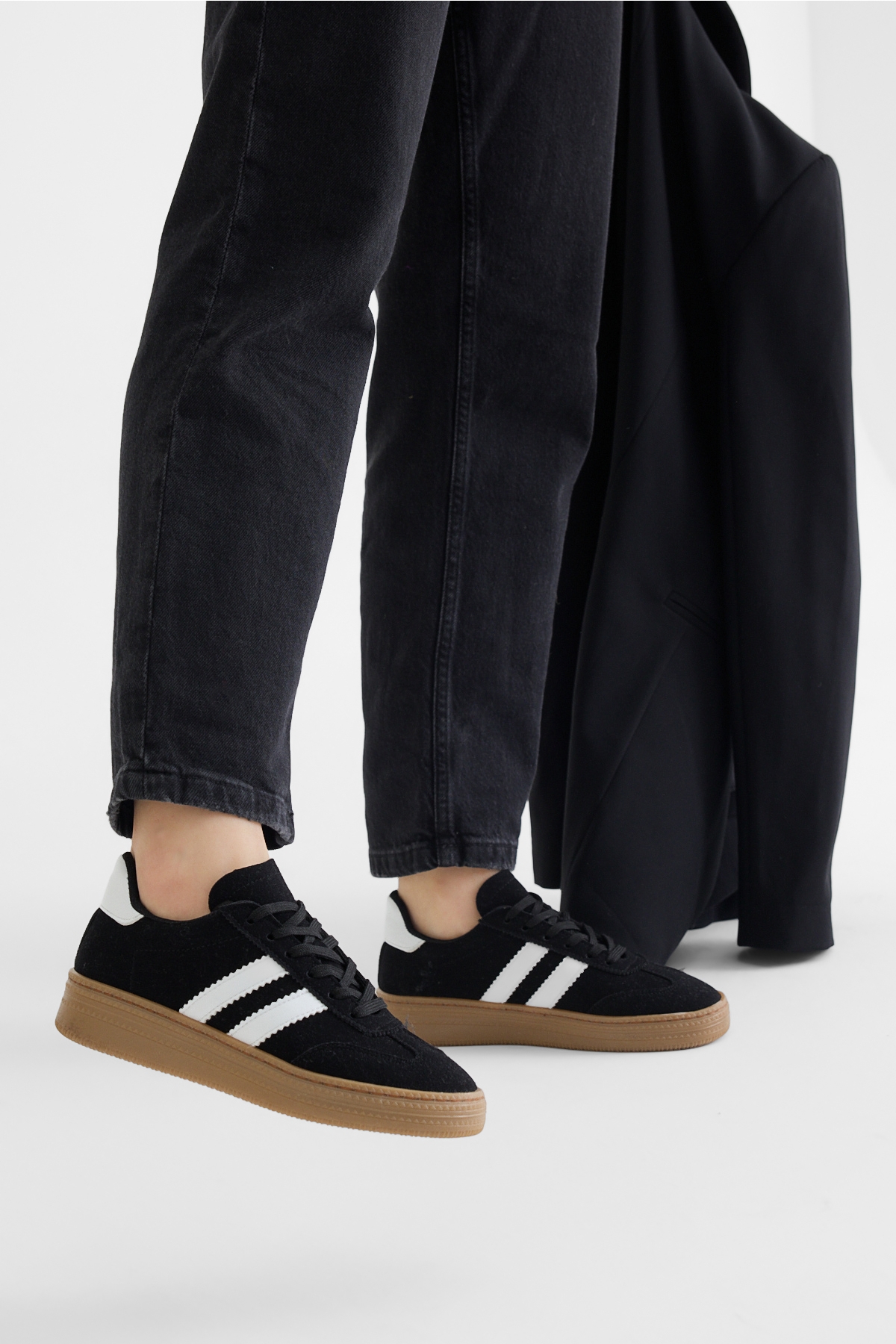 Tonny Black Siyah Tonny Black Rahat Kalip Kadın Kadın Yumuşak Deri Sneaker