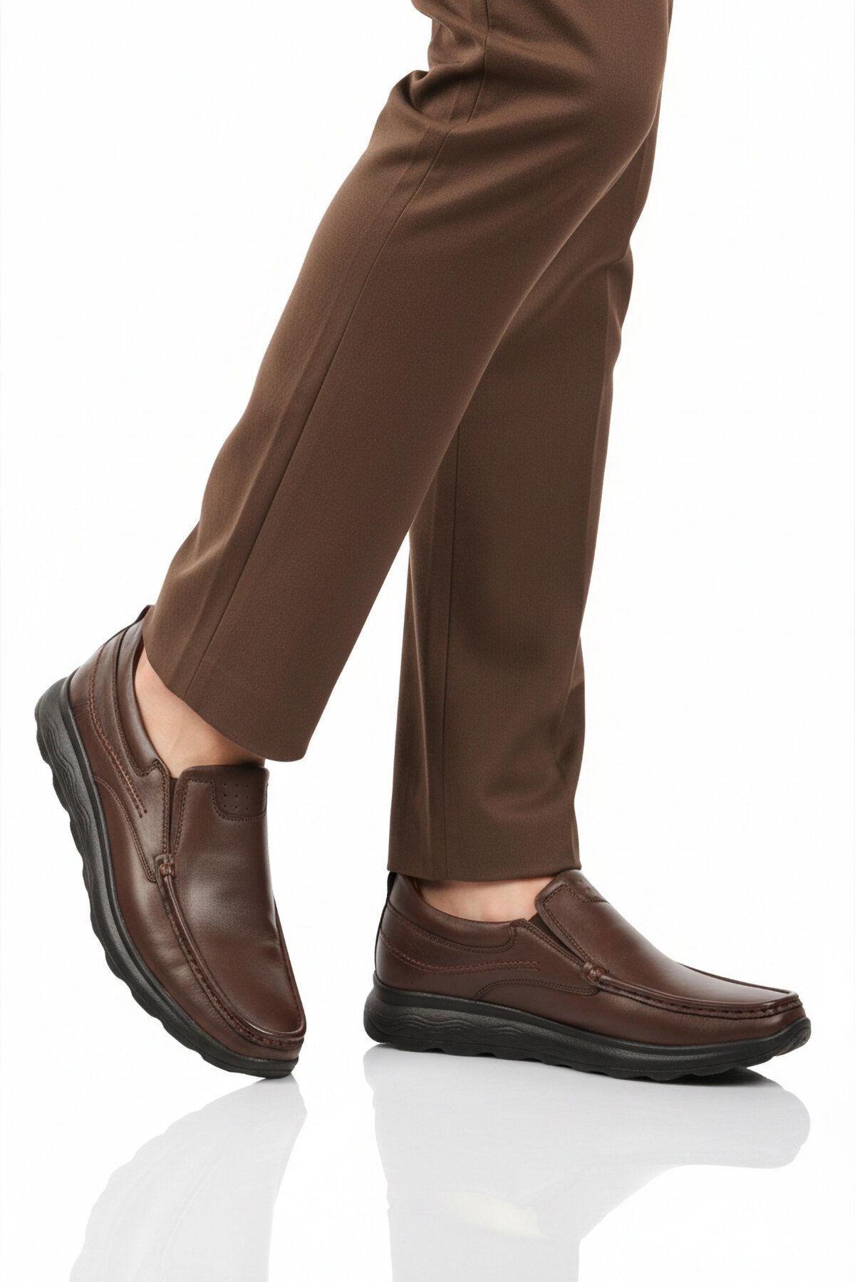 Ayakmod Siyah Ayakmod Premium Hakiki Deri Anatomik Erkek Casual Ayakkabı 2406 M