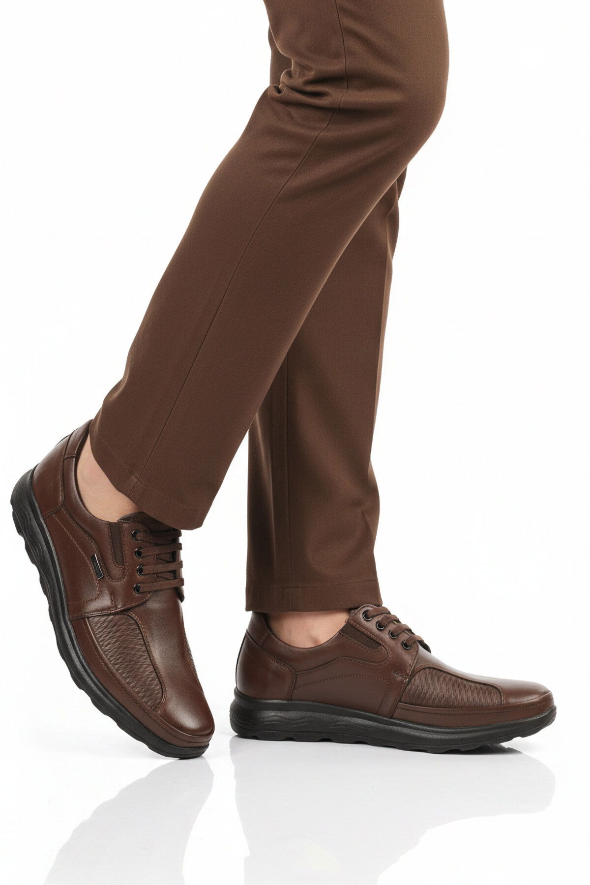 Ayakmod Kahverengi Ayakmod Premium Hakiki Deri Anatomik Erkek Casual Ayakkabı 506 M