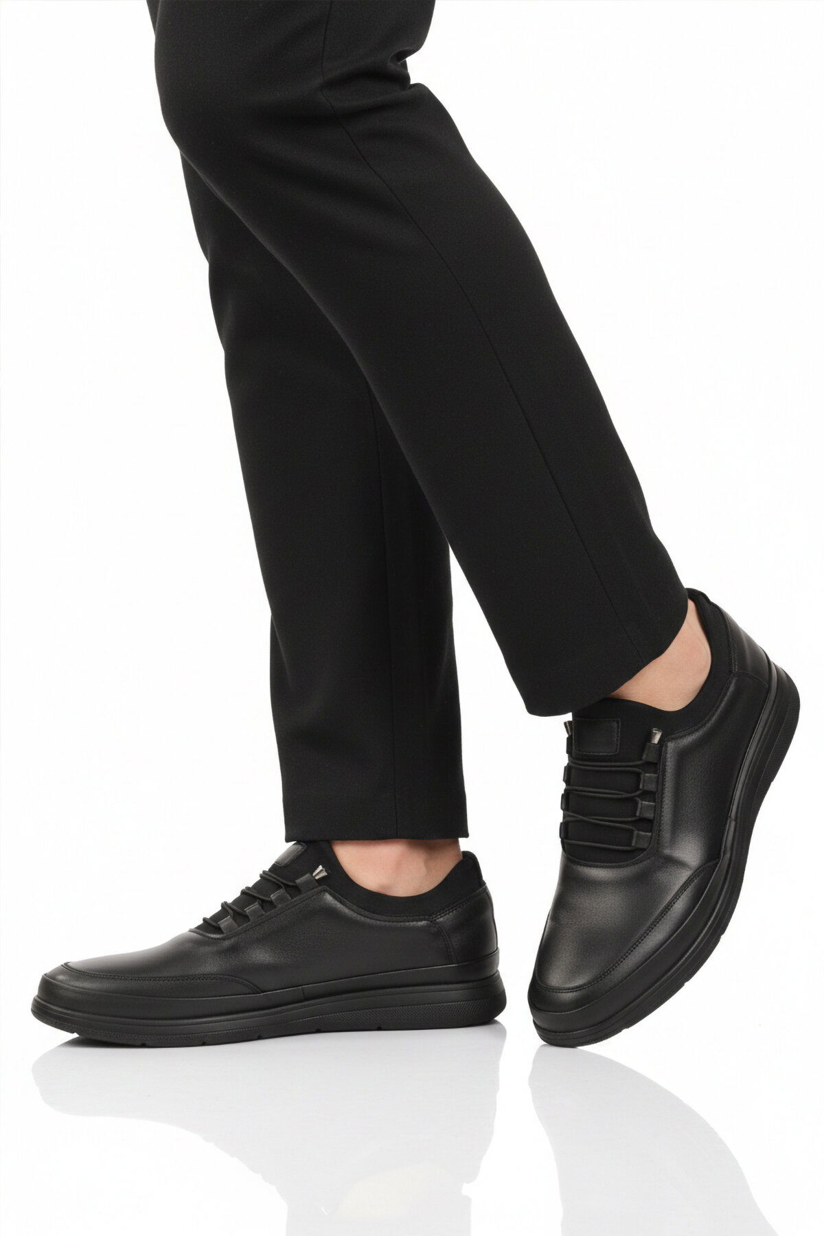 Ayakmod Siyah Ayakmod Premium Hakiki Deri Anatomik Erkek Casual Ayakkabı 703 M