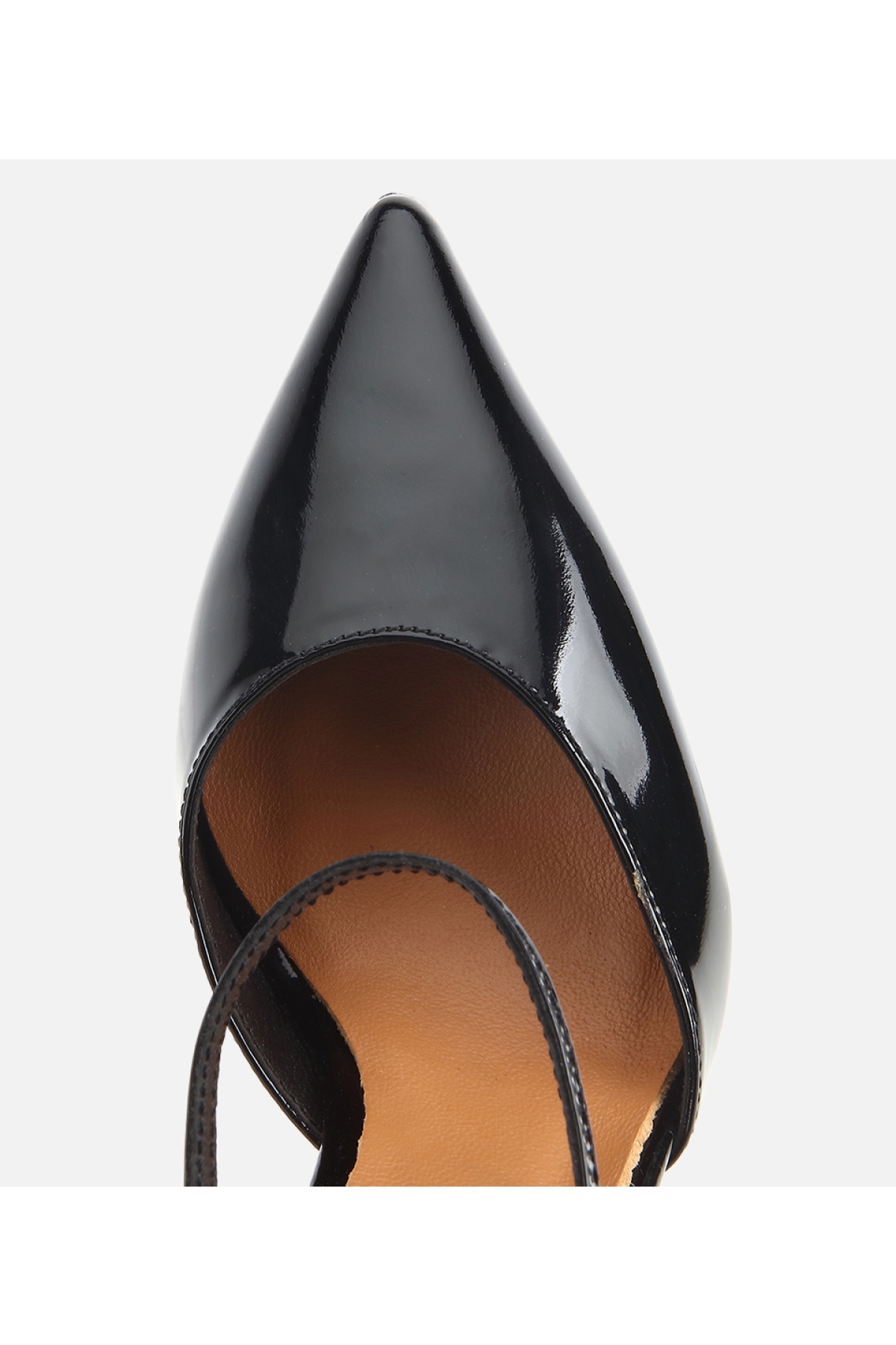 Hotiç Siyah Hotiç Hotiç Rugan Kadın Deri Bilekten Bağlamalı Stiletto