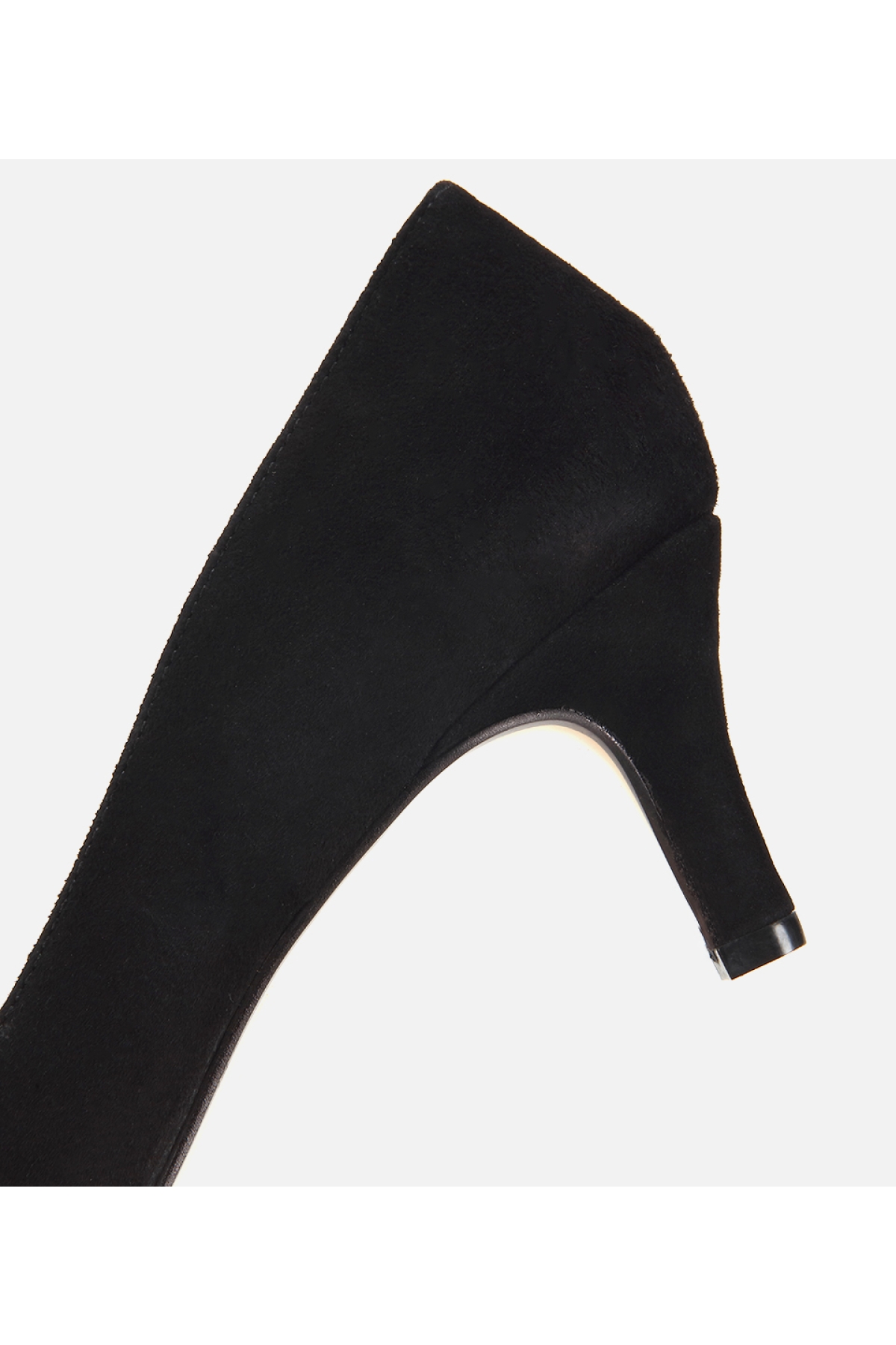 Hotiç Siyah Hotiç Hotiç Süet Kadın Deri Kısa Topuklu Stiletto