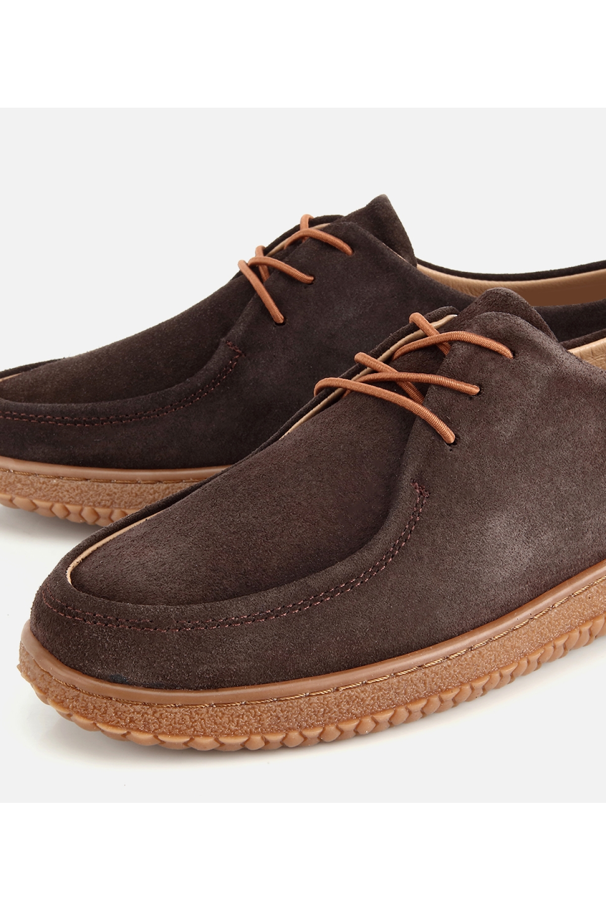 Hotiç Kahverengi Hotiç Hotiç Süet Kadın Deri Esnek Tabanlı Günlük Loafer