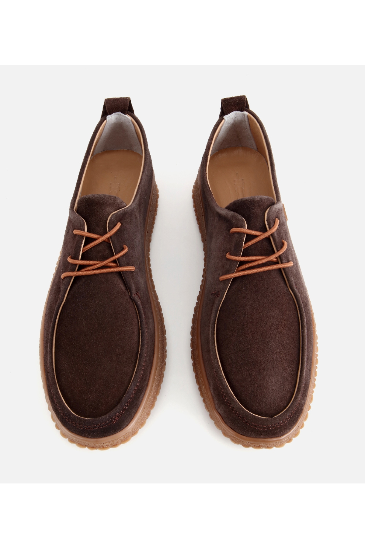 Hotiç Kahverengi Hotiç Hotiç Süet Kadın Deri Esnek Tabanlı Günlük Loafer