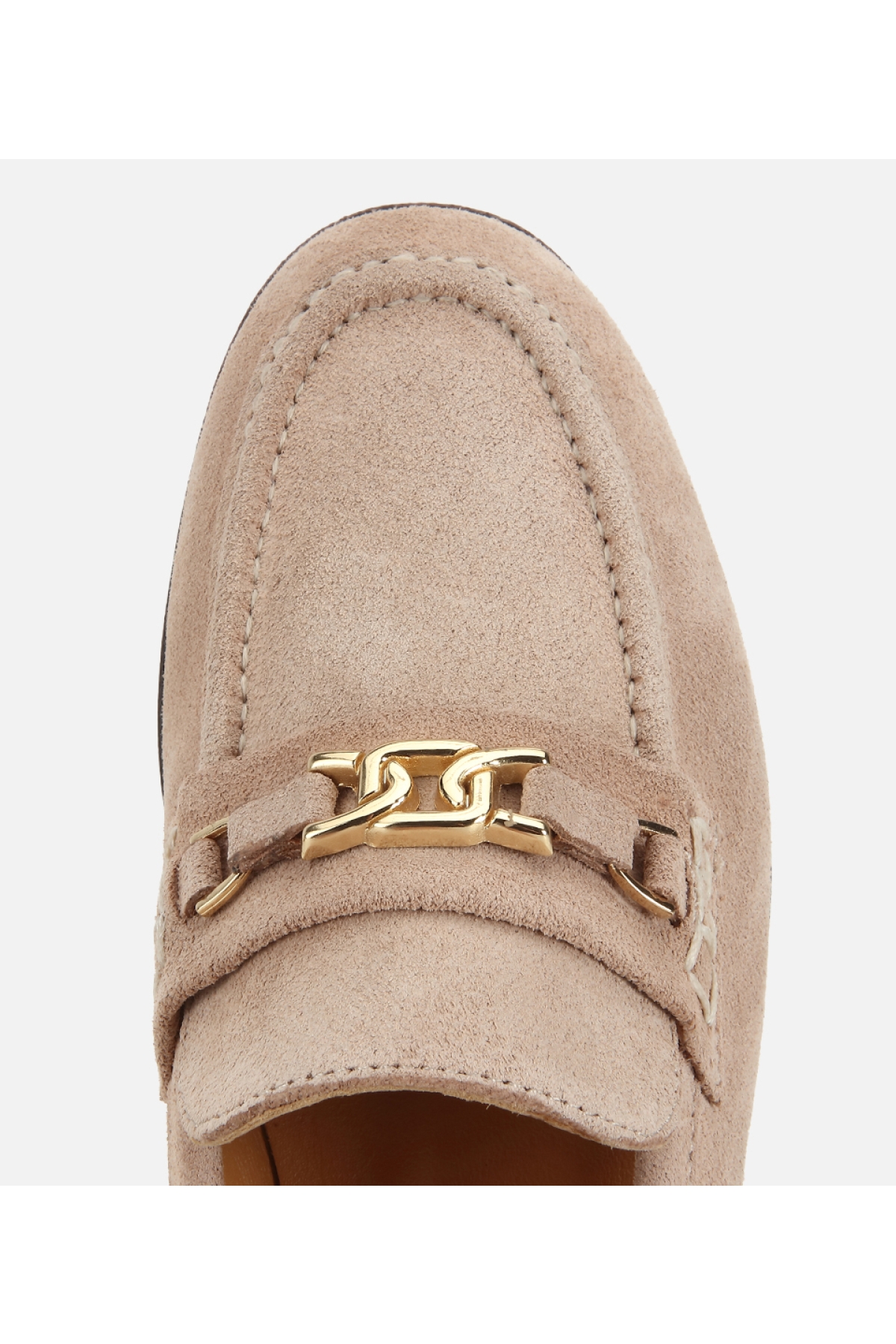 Hotiç Yeşil Hotiç Hotiç Süet Kadın Deri Toka Detaylı Klasik Loafer