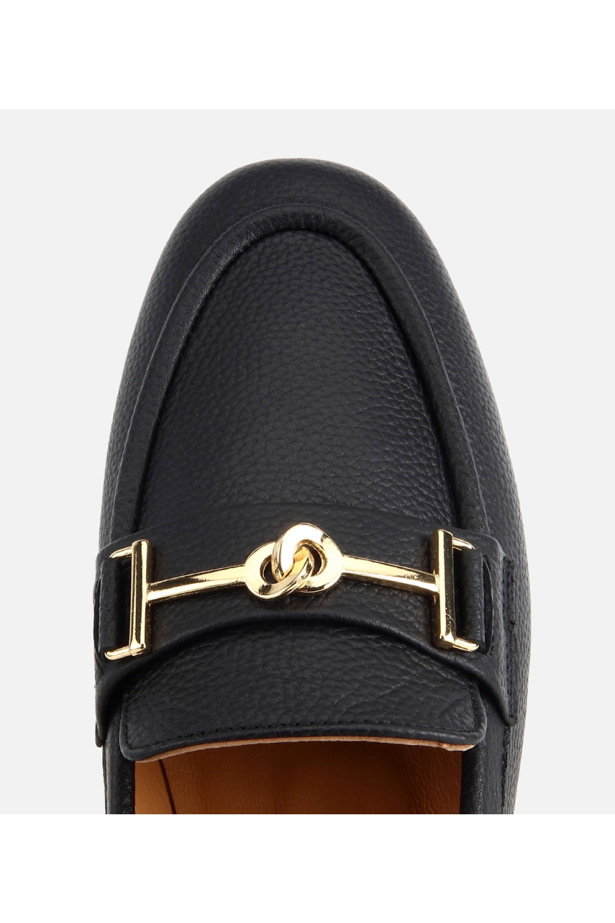 Hotiç Kahverengi Hotiç Hotiç Deri Kadın Yumuşak Dokulu Tokalı Klasik Loafer