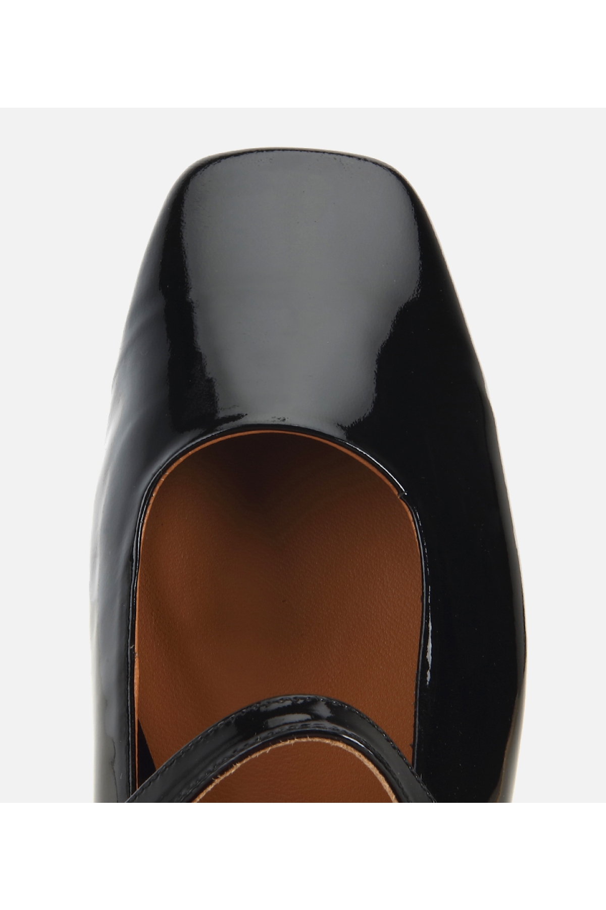 Hotiç Bordo Hotiç Hotiç Rugan Kadın Deri Bantlı Küt Burunlu Babet