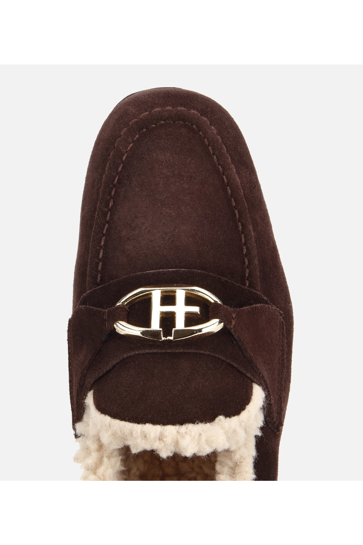 Hotiç Taba Hotiç Hotiç Süet Kadın Deri İçi Kürklü Klasik Loafer