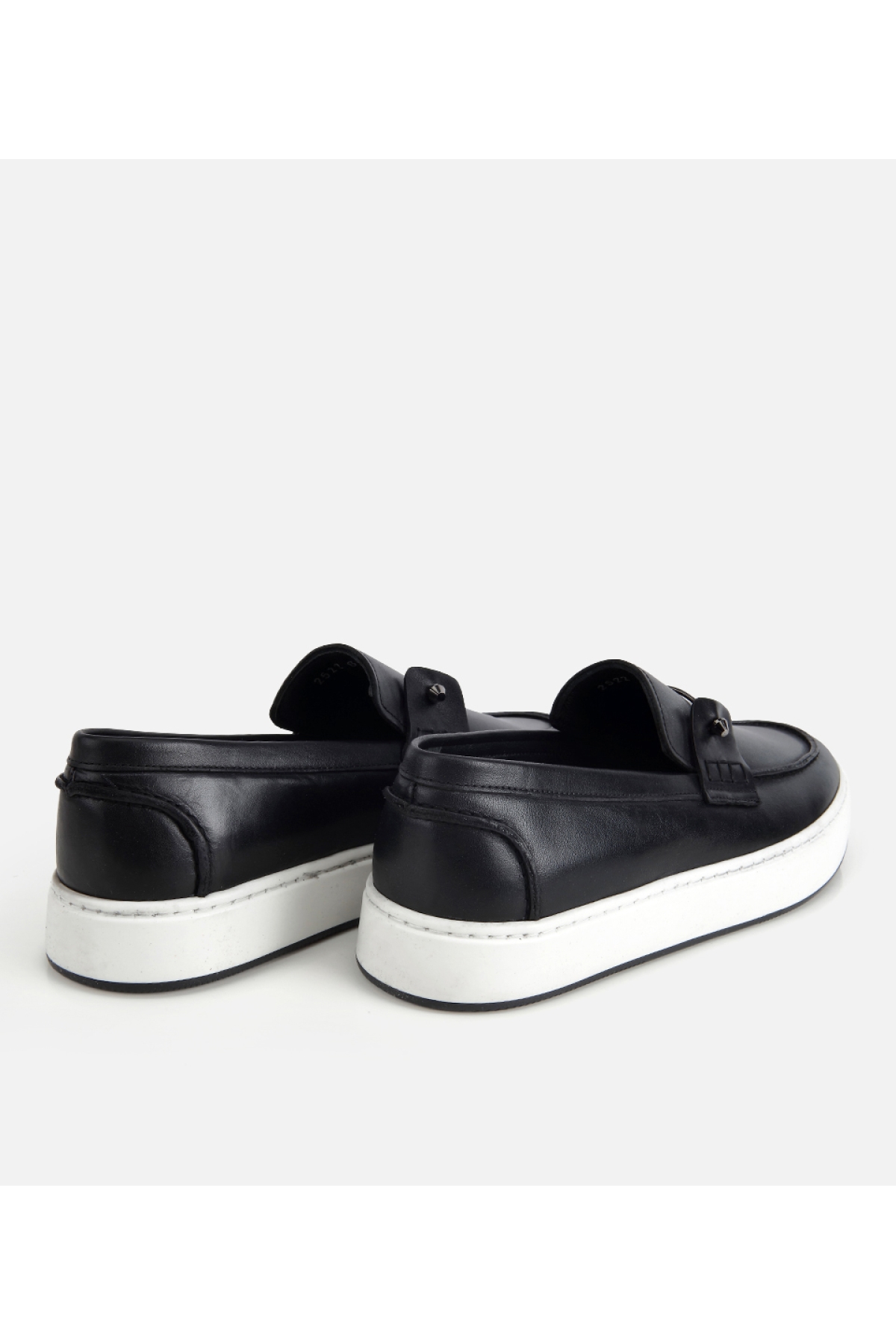 Hotiç Kahverengi Hotiç Hotiç Deri Erkek Metal Detaylı Günlük Loafer