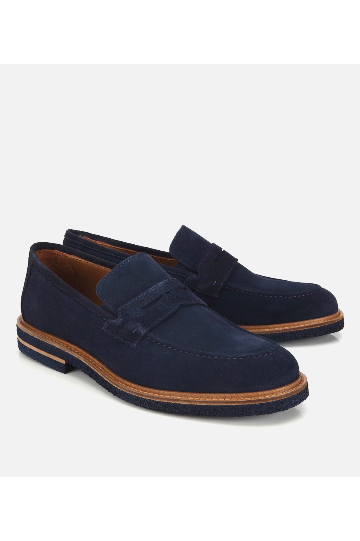 Hotiç Lacivert Hotiç Hotiç Süet Erkek Deri Klasik Loafer