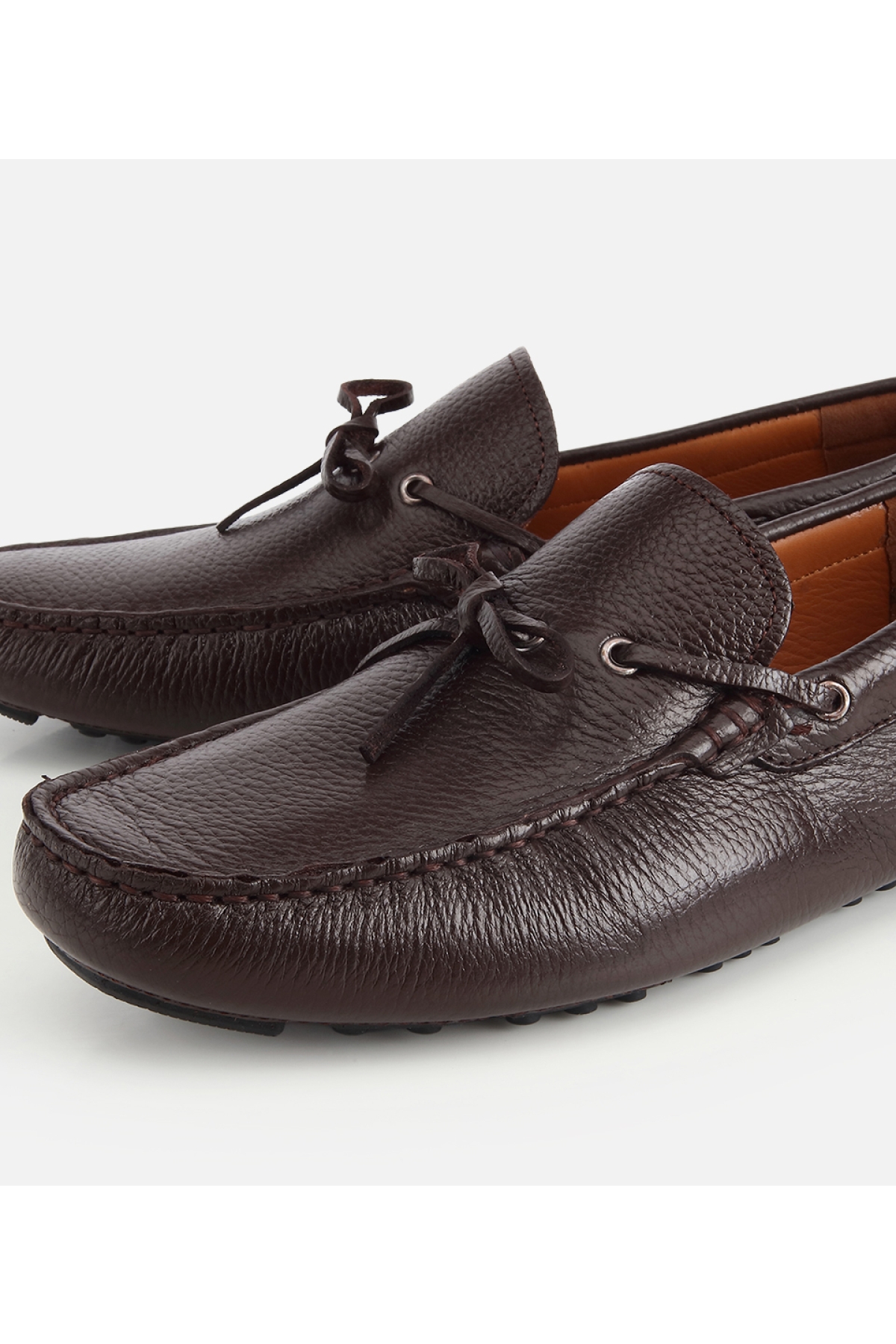 Hotiç Siyah Hotiç Hotiç Deri Erkek Fiyonk Detaylı Günlük Loafer