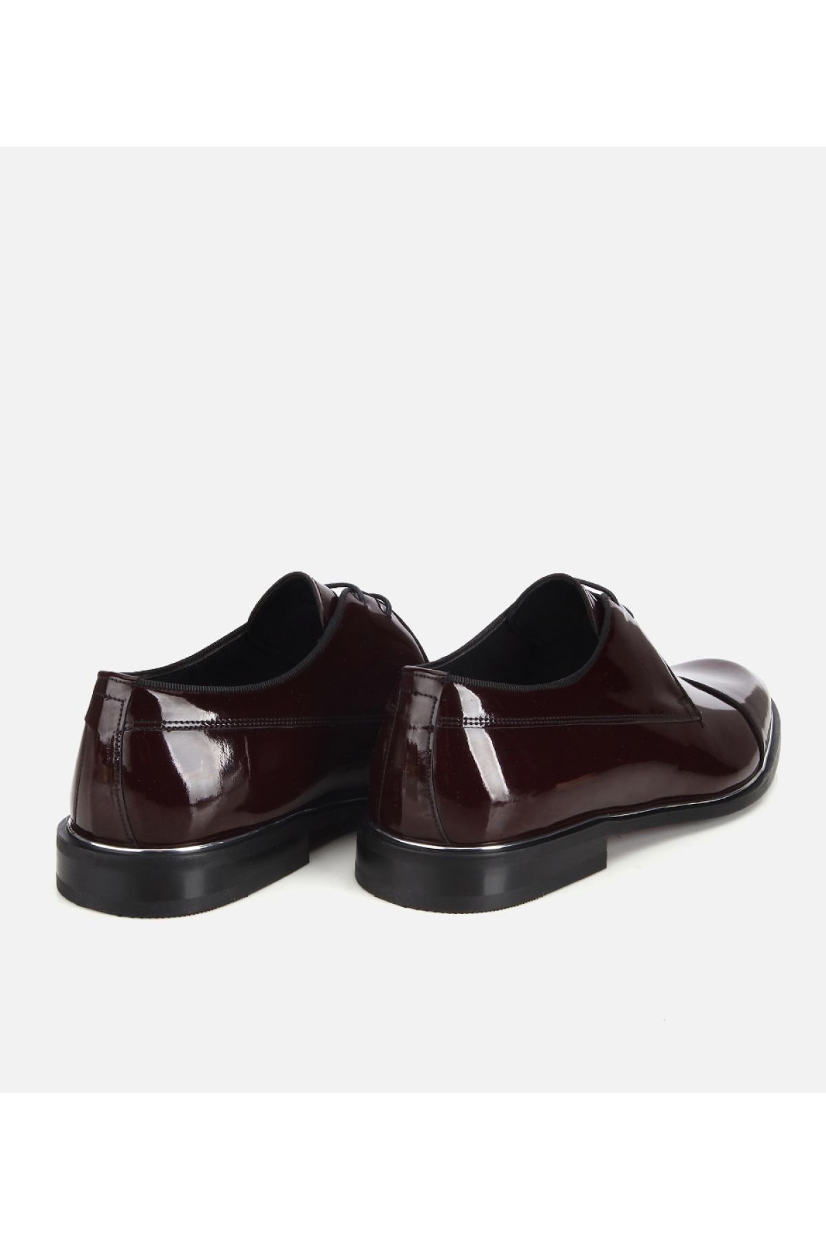 Hotiç Bordo Hotiç Hotiç Rugan Erkek Deri Metal Detaylı Klasik Ayakkabı