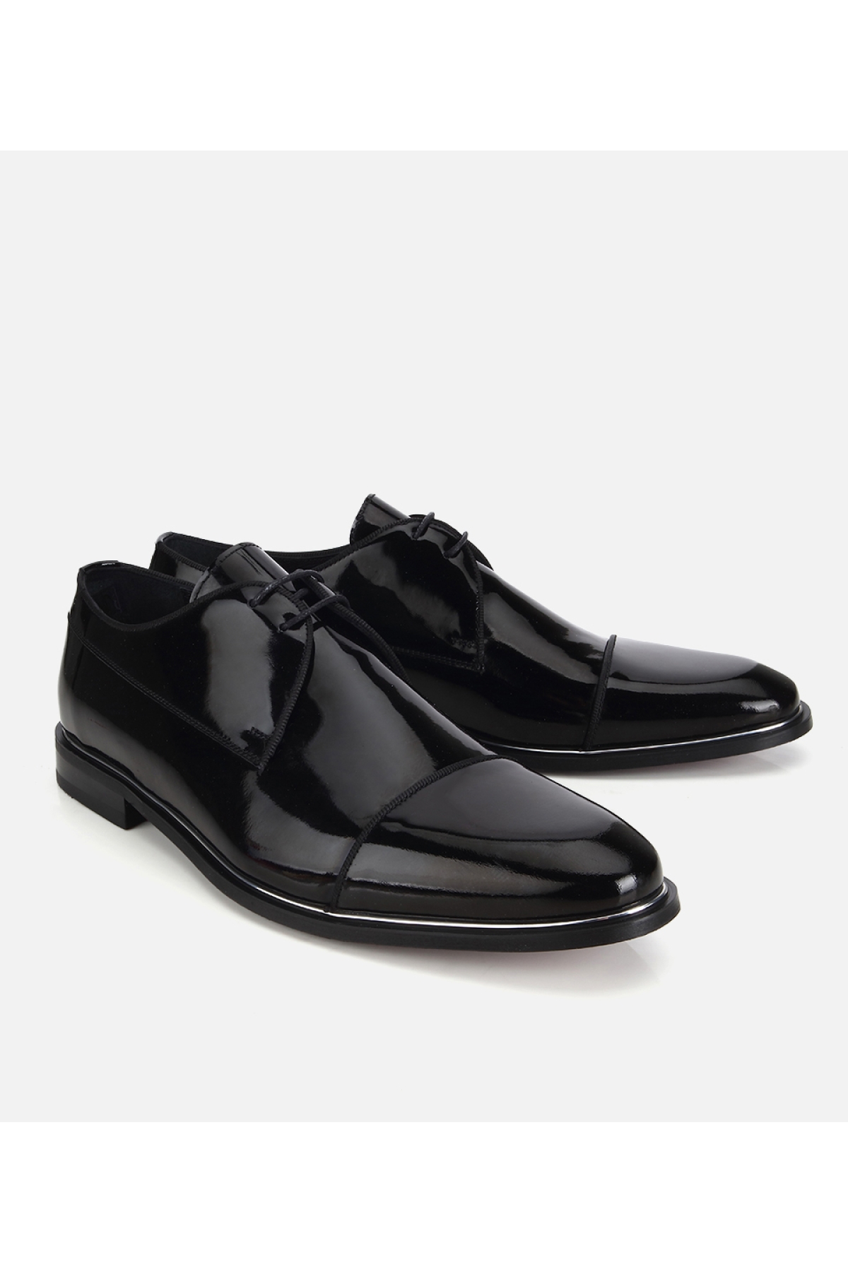 Hotiç Bordo Hotiç Hotiç Rugan Erkek Deri Metal Detaylı Klasik Ayakkabı