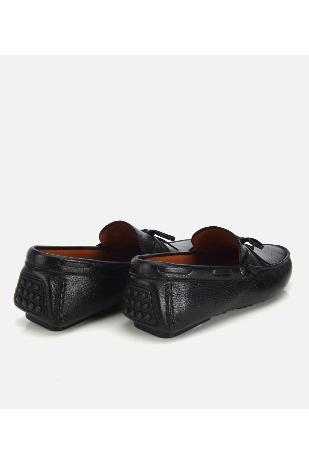 Hotiç Siyah Hotiç Hotiç Deri Erkek Fiyonk Detaylı Günlük Loafer
