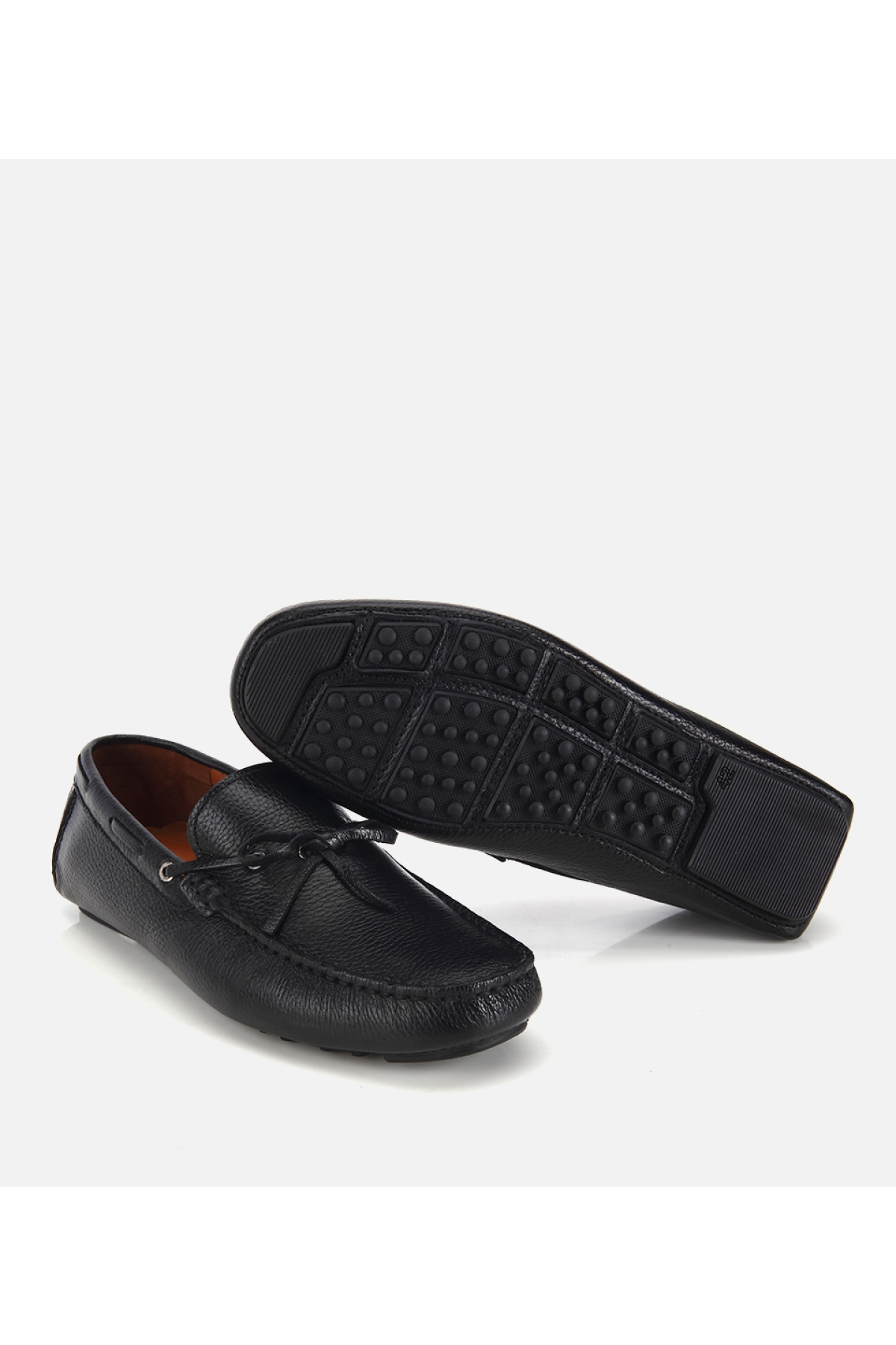Hotiç Siyah Hotiç Hotiç Deri Erkek Fiyonk Detaylı Günlük Loafer
