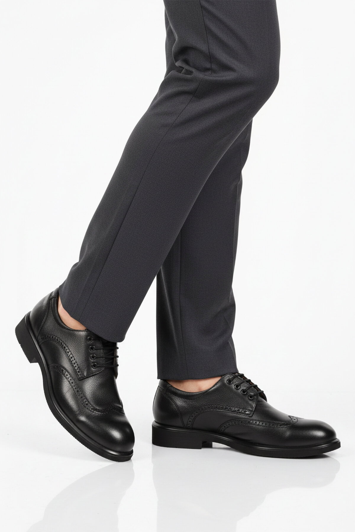 Ayakmod Siyah Ayakmod Premium Hakiki Deri Erkek Klasik Ayakkabı 2075 M