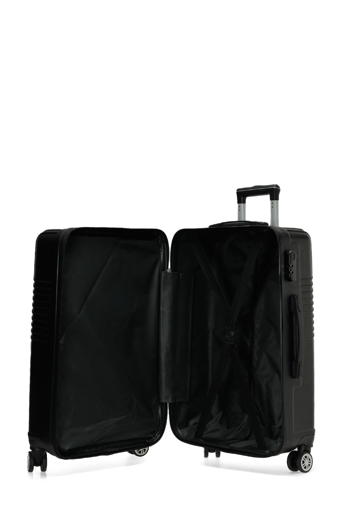 SANDERUM -B 6FX Siyah Unisex Büyük Boy Valiz Fiyatları - 102689240