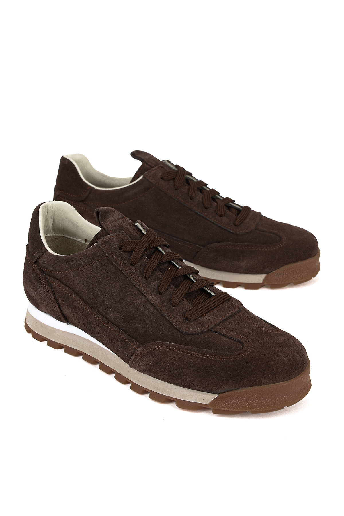 Ziya Kahverengi Ziya Hakiki Erkek Deri Sneaker 1611026Z1030