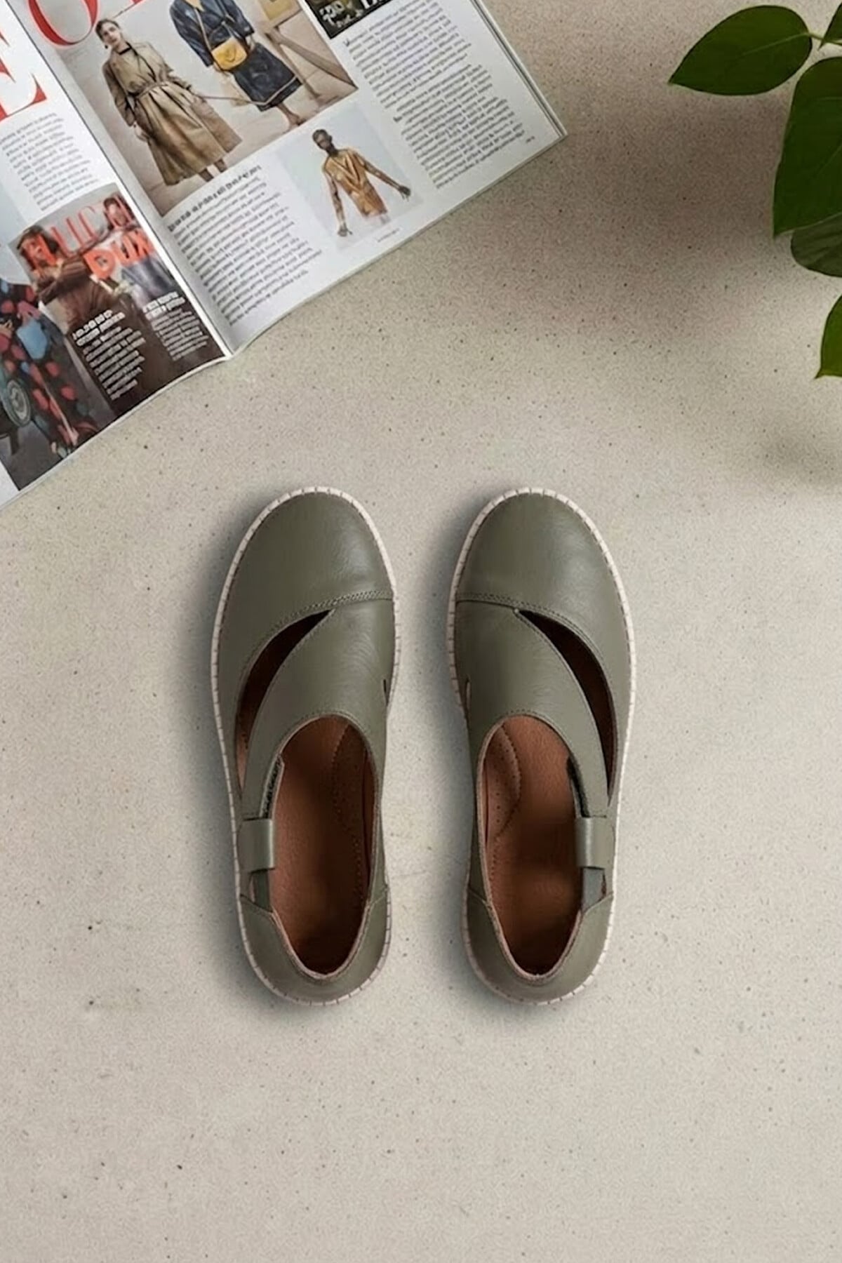 Ayakkabı Fuarı Siyah Ayakkabı Fuarı Fuari Elit 26YSLNVT01C Kadın Hakiki Deri Casual