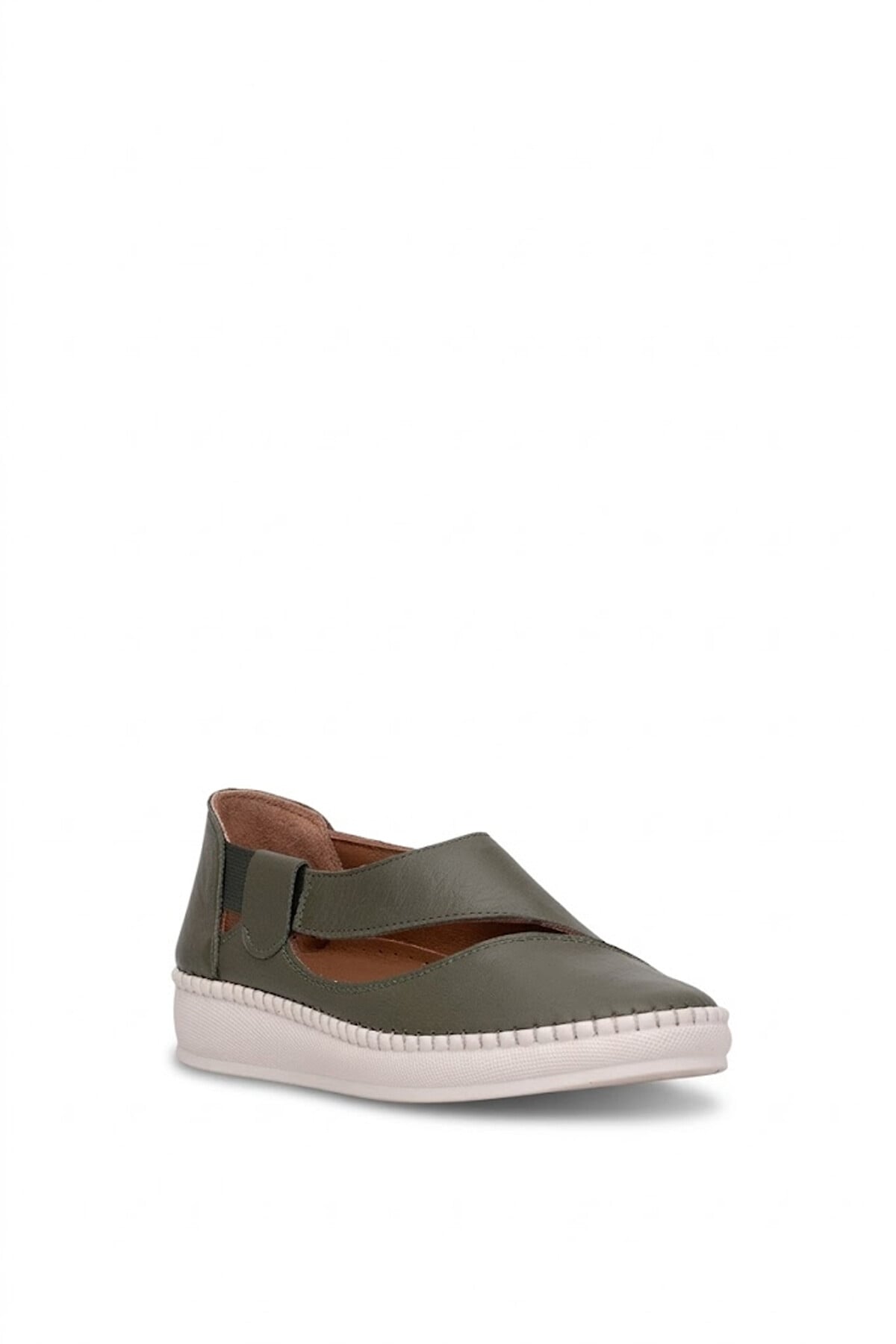 Ayakkabı Fuarı Siyah Ayakkabı Fuarı Fuari Elit 26YSLNVT01C Kadın Hakiki Deri Casual