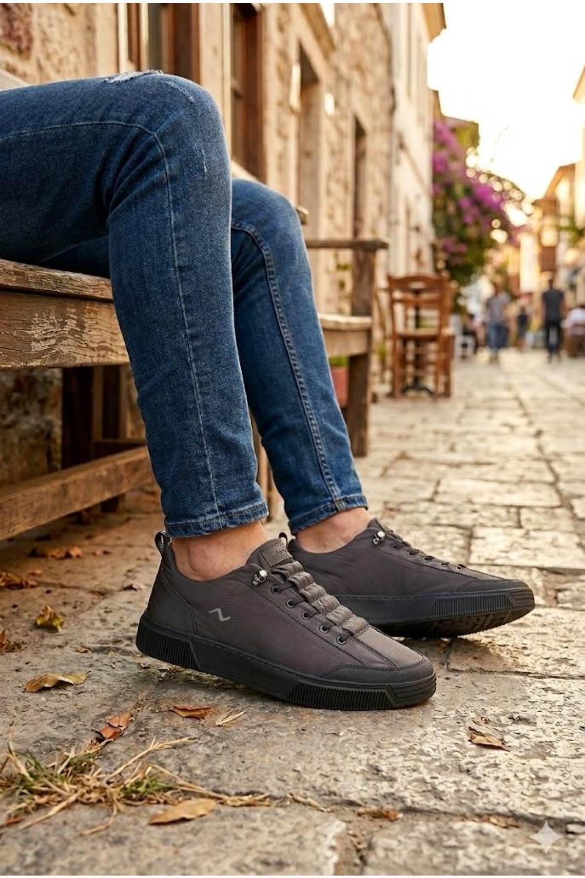 Noka Champ Rahat Memory Foam İç Taban Keten Sneaker Erkek Ayakkabı
