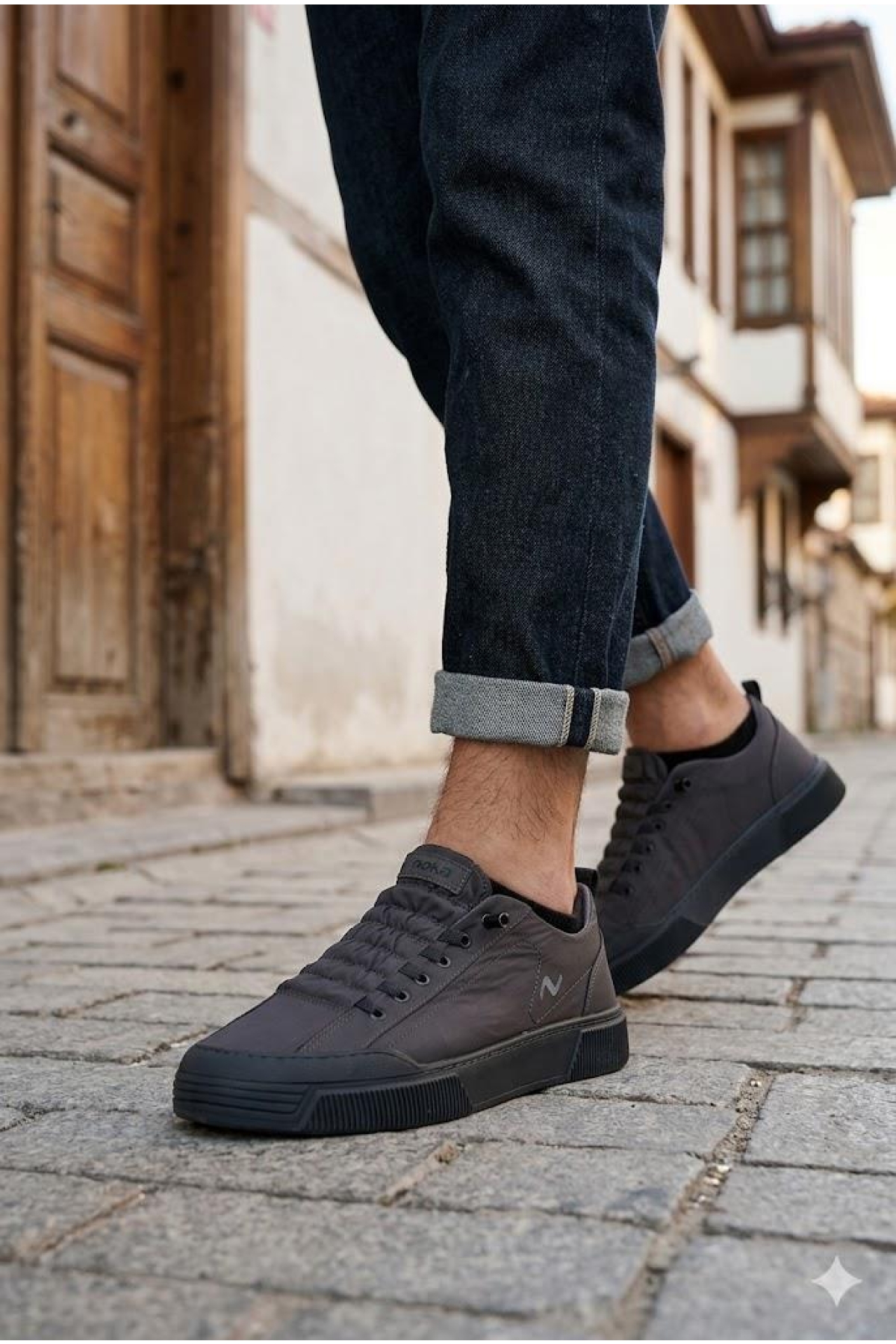Noka Champ Rahat Memory Foam İç Taban Keten Sneaker Erkek Ayakkabı