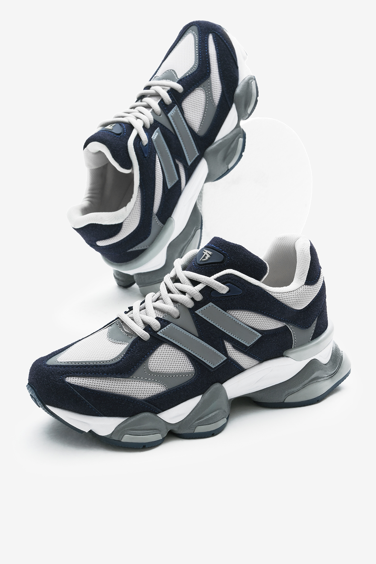 Tonny Black Gri Tonny Black Poli Taban Unisex Anorak Desenli Yüksek Bağcıklı Spor Ayakkabı