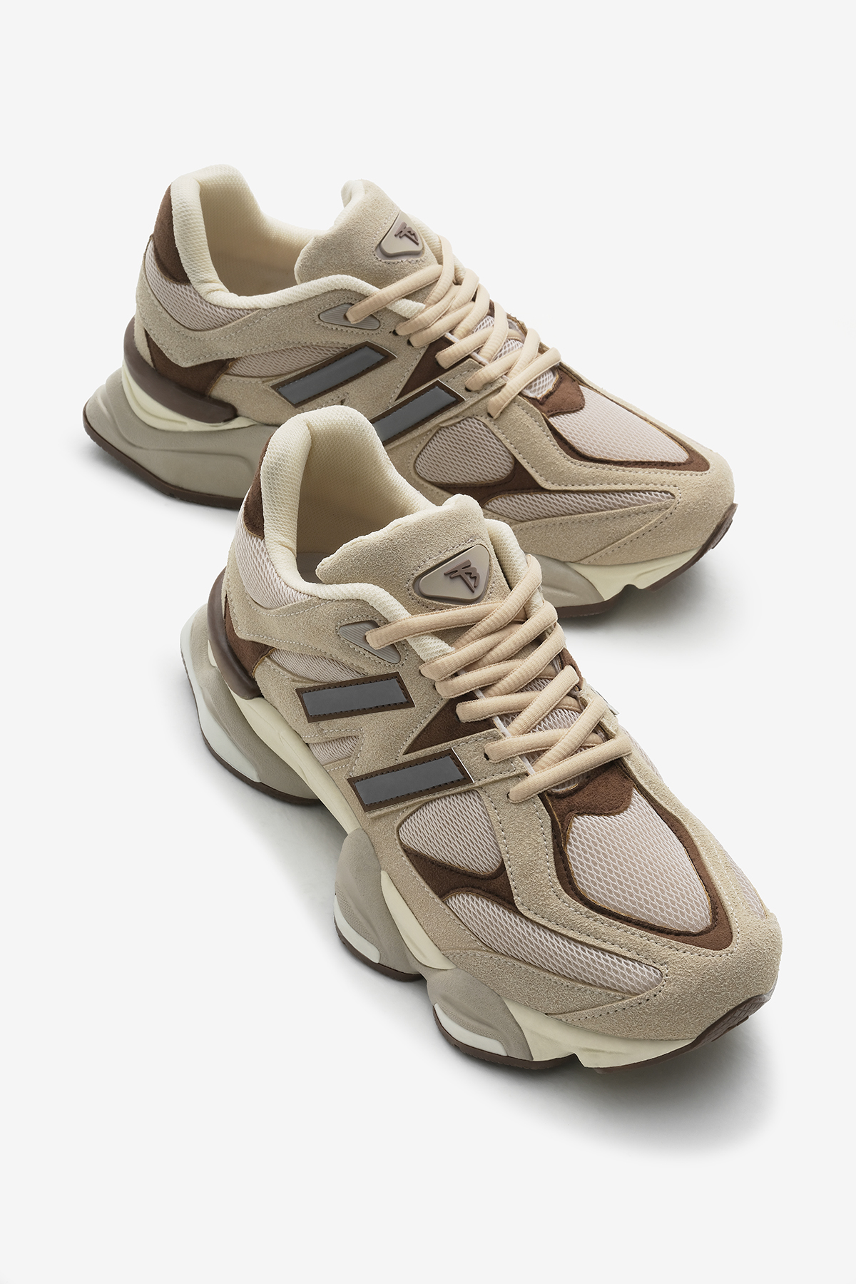 Tonny Black Gri Tonny Black Poli Taban Unisex Anorak Desenli Yüksek Bağcıklı Spor Ayakkabı