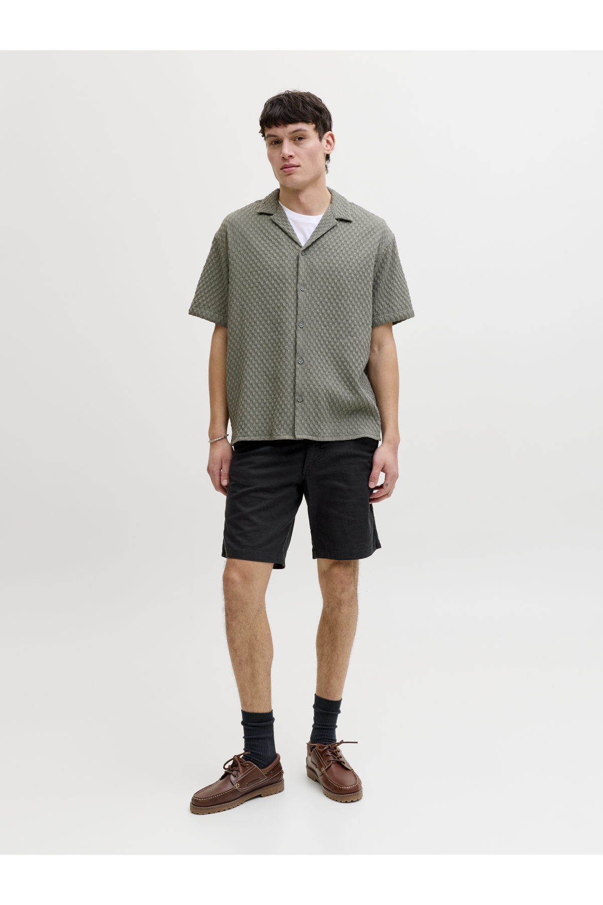 Jack Jones Jpstjaıden Hybrıd Bondı Jog Short Reg Sn Erkek Siyah