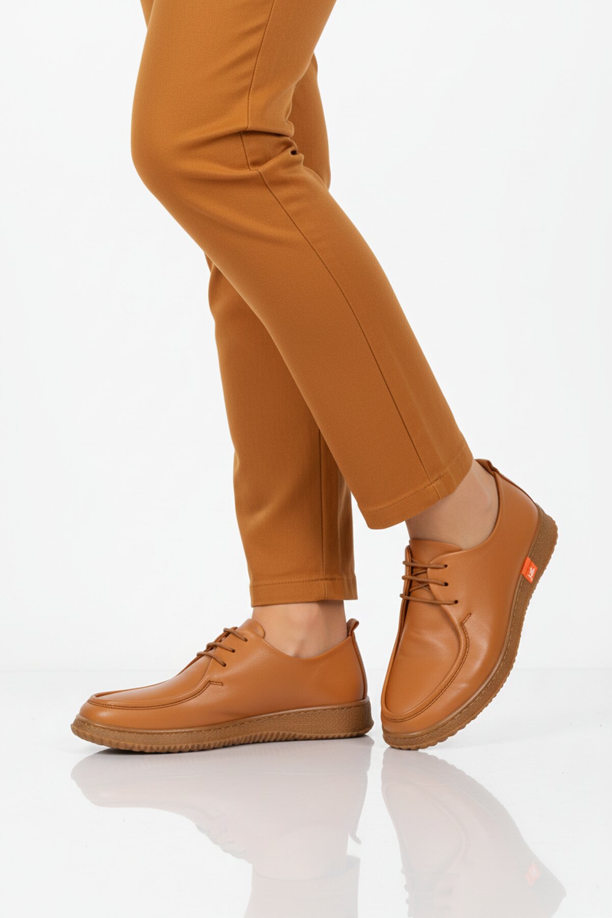 Ayakmod Kahverengi Ayakmod Hakiki Deri Kadın Casual Ayakkabı 2005 Z